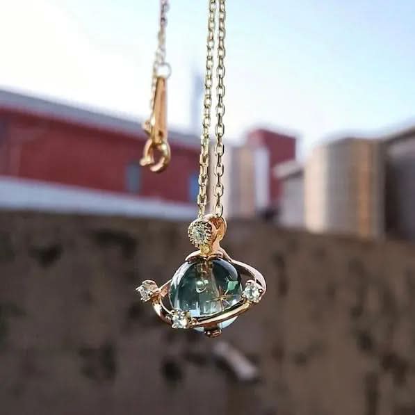 Saturn Planet Necklace
