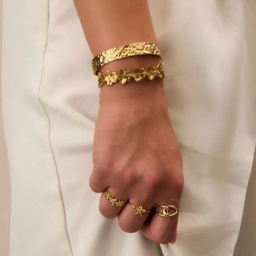 Flower Cuff Bracelet