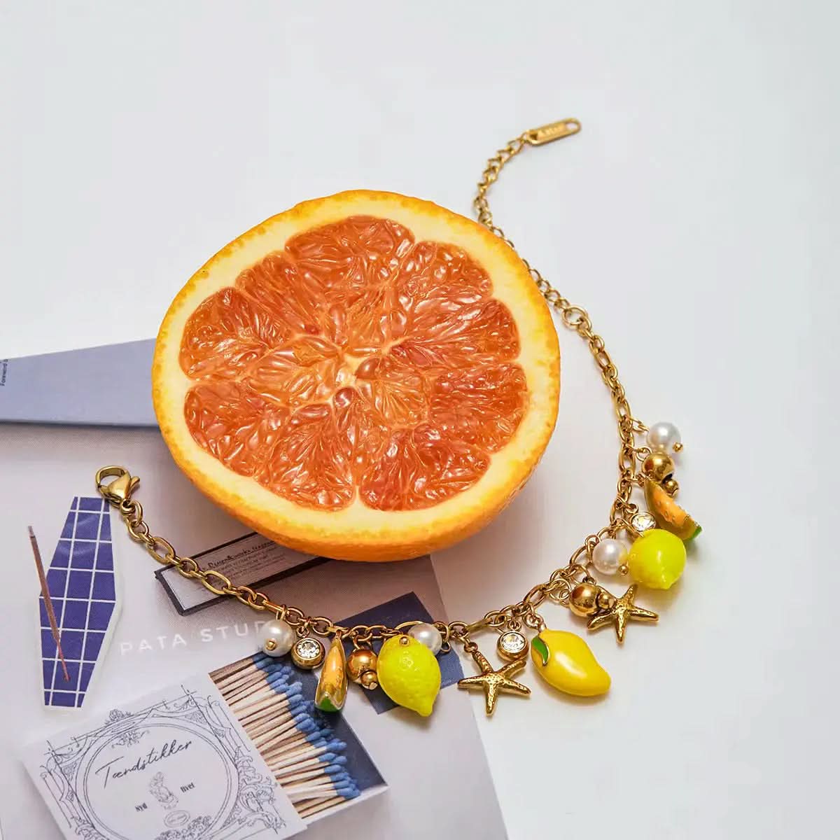 Lemon Charms Bracelet
