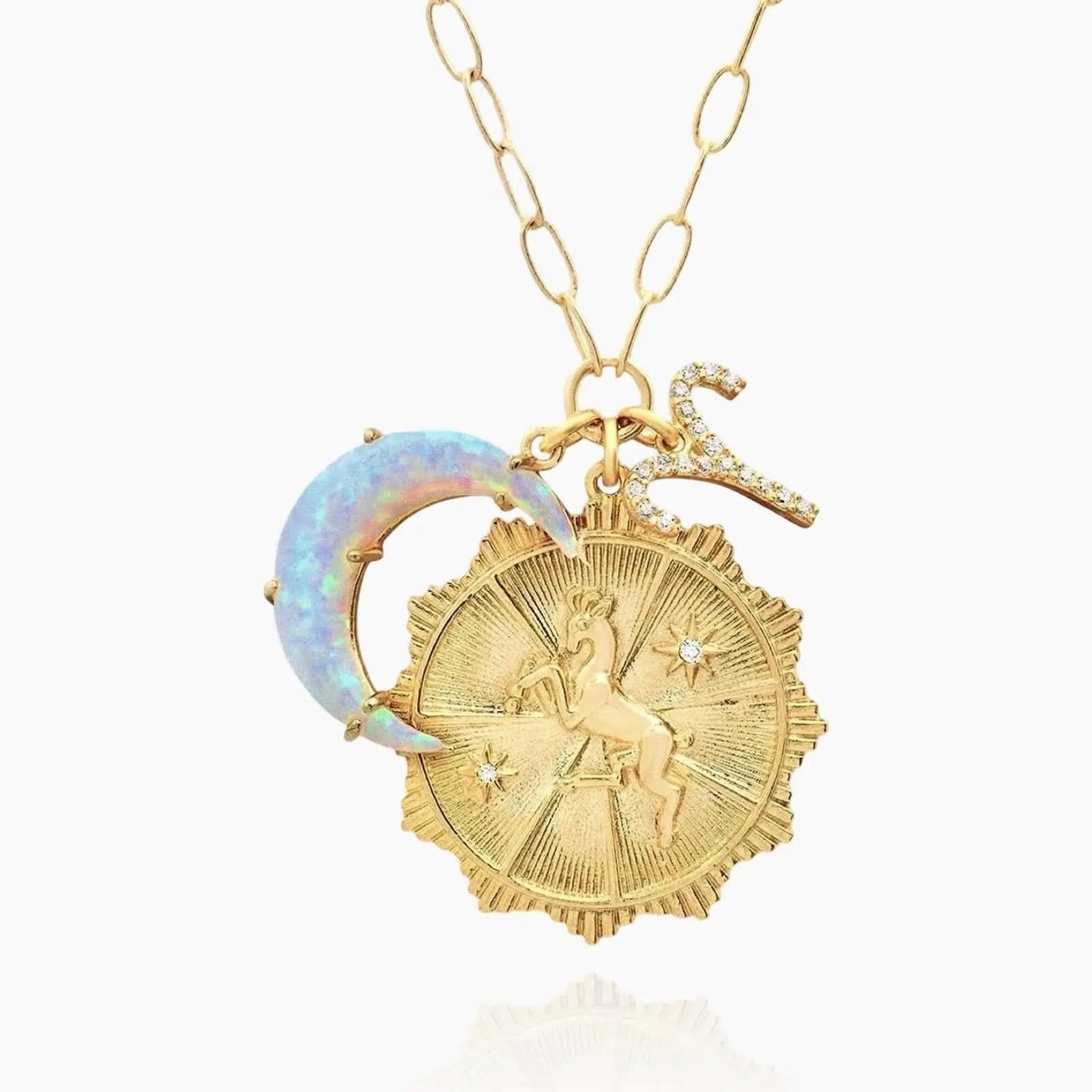 Zodiac Opal Necklace