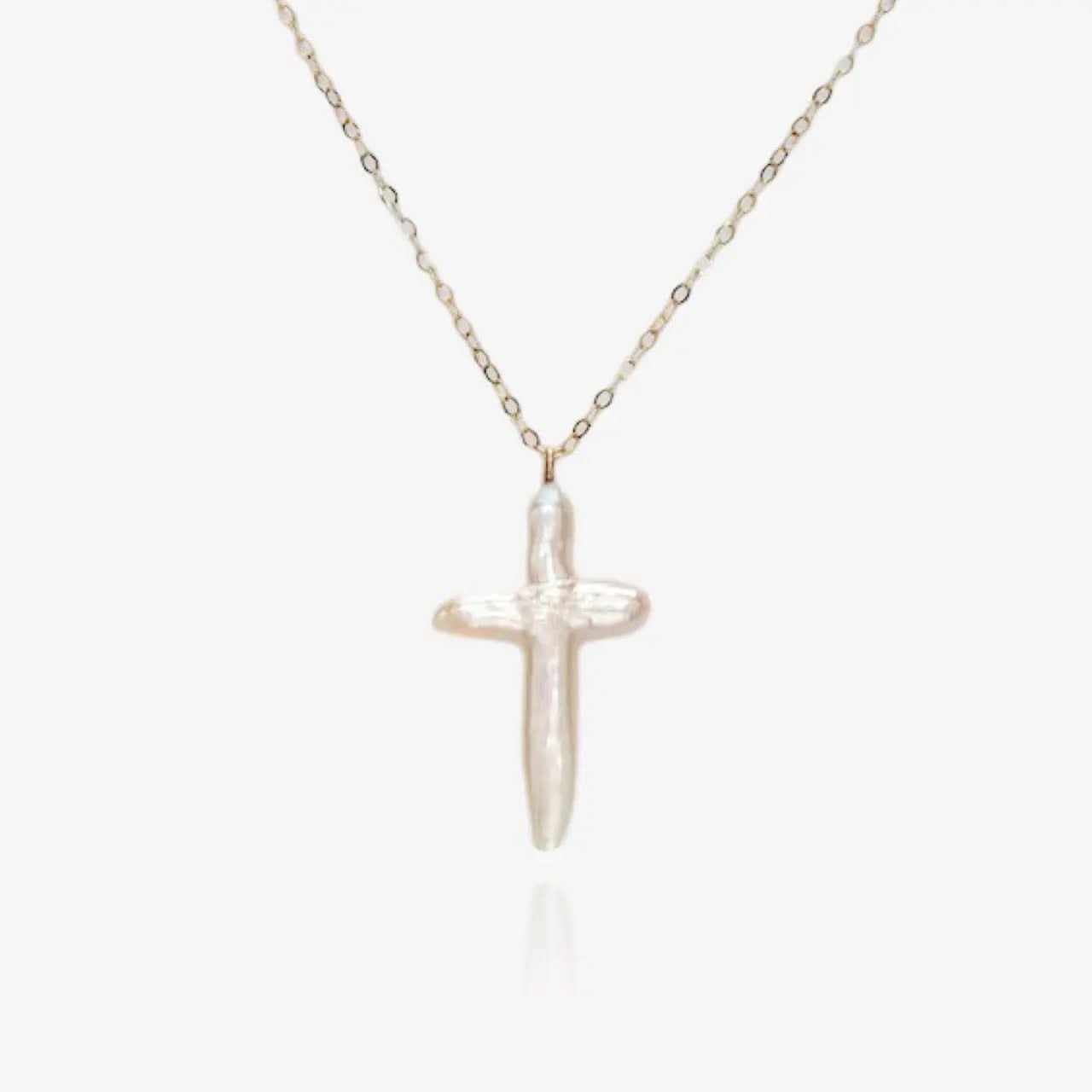 Baroque Pearl Cross