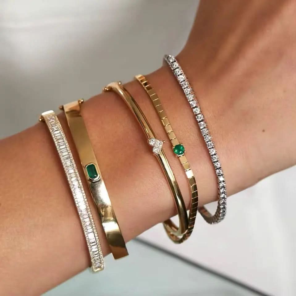 Heart Bangle Bracelet