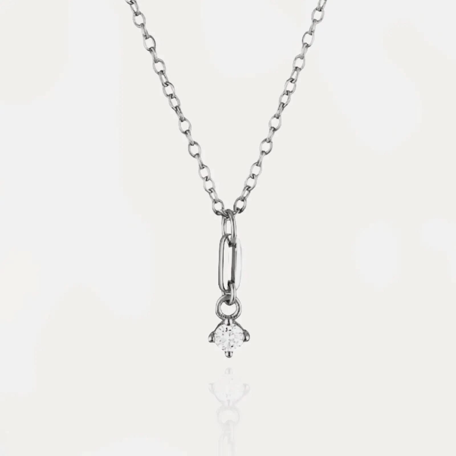Dainty Diamante Necklace 925 Sterling Silver