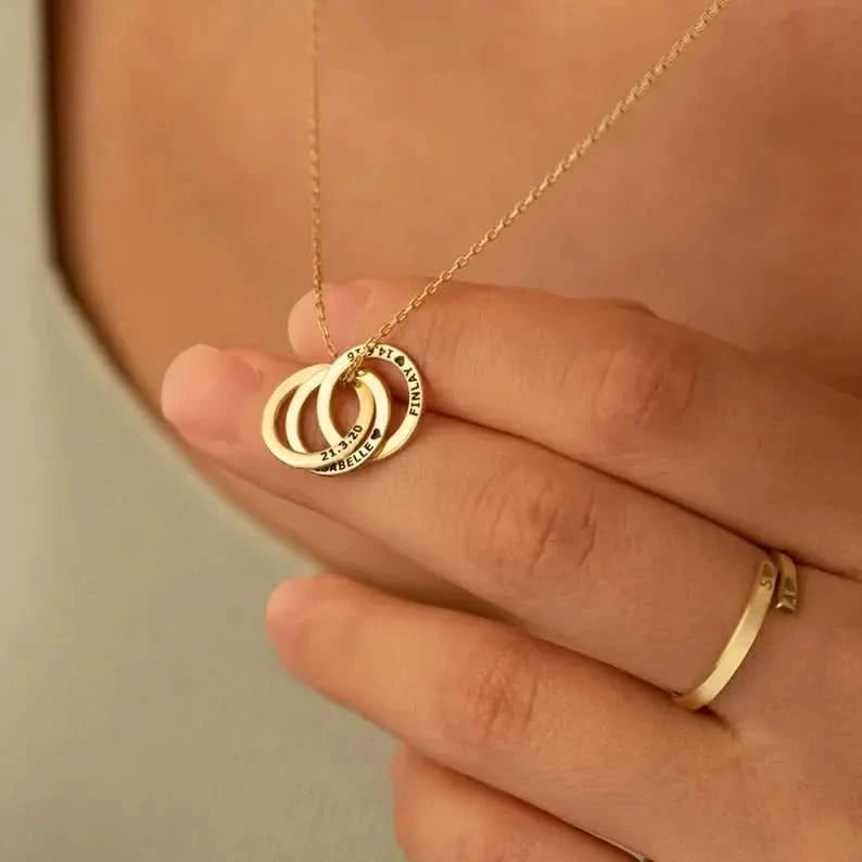 Custom Circles Gift Necklace Circles