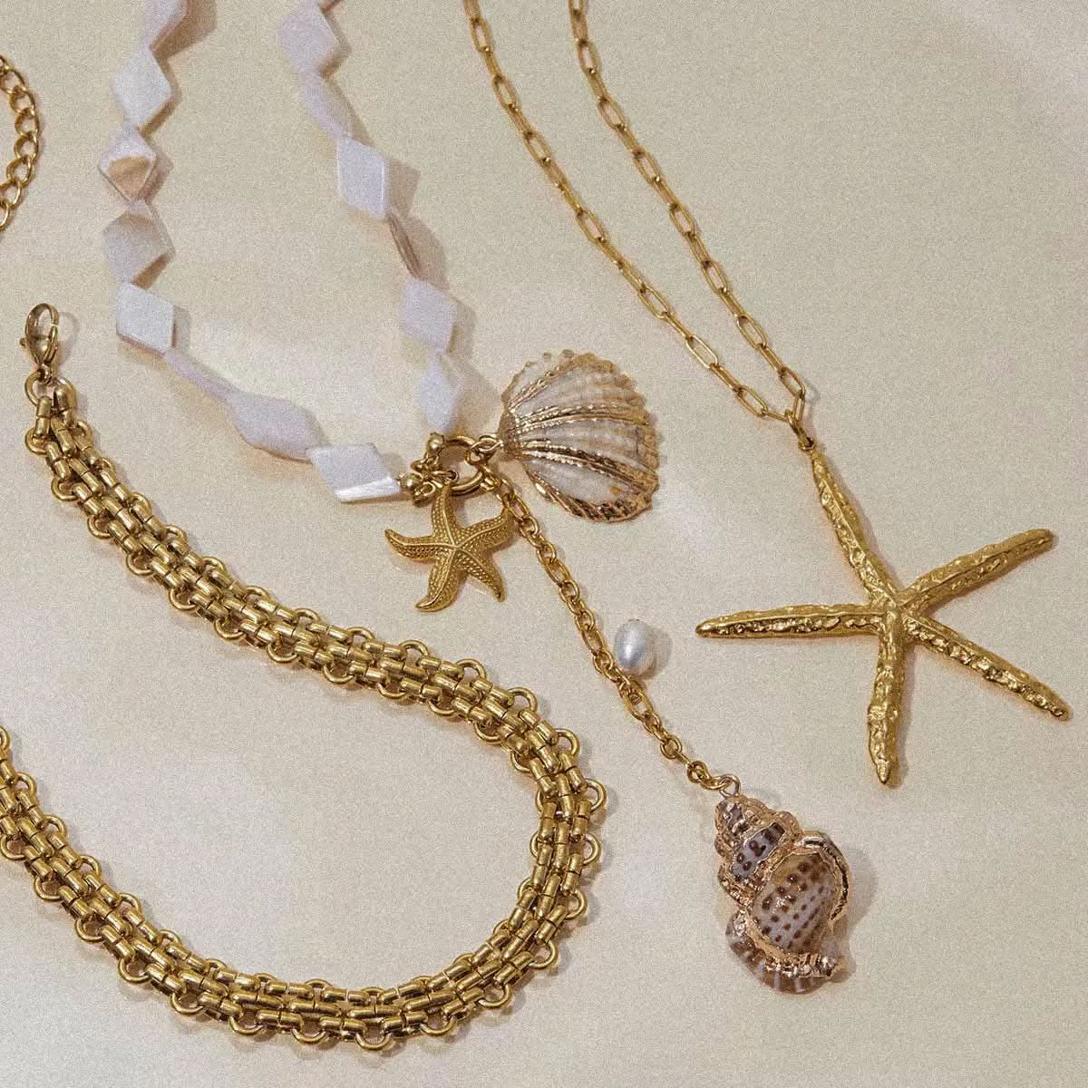 Starfish Long Necklace