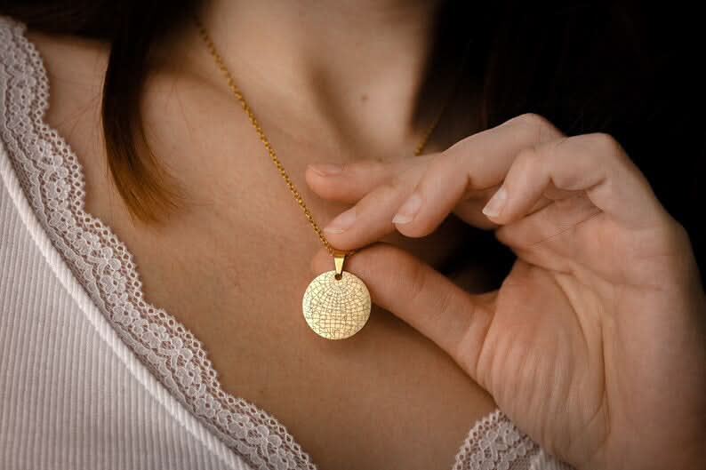 Sternenkarte Nachthimmel Halskette