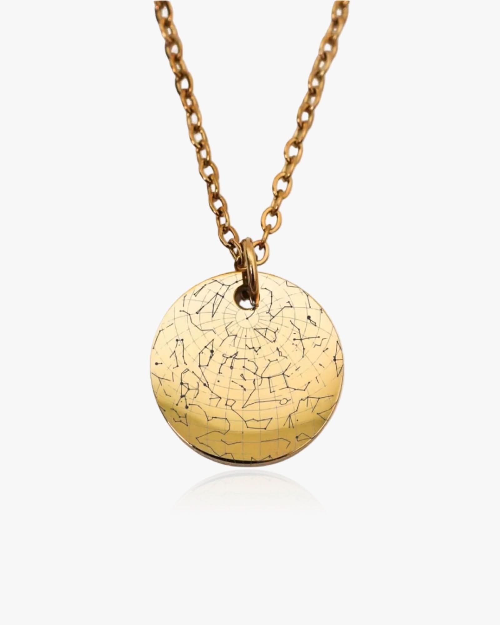 Sternenkarte Nachthimmel Halskette