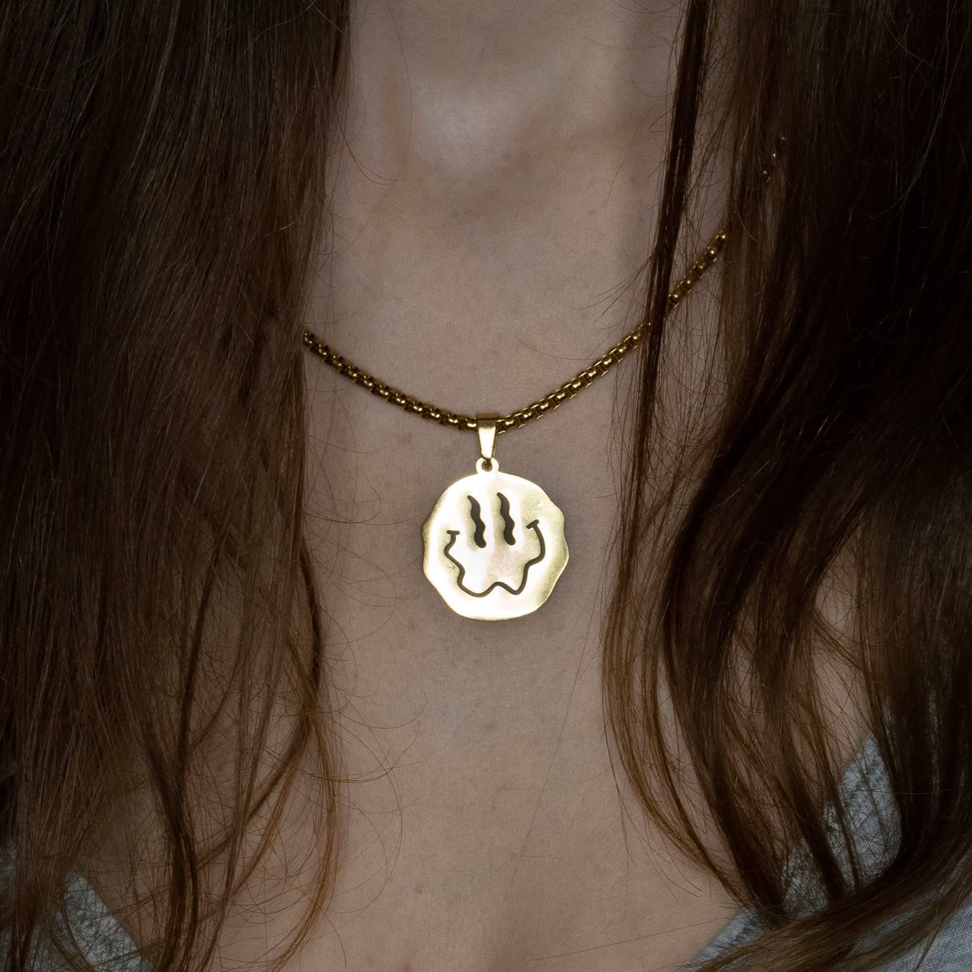 Trippy Smiley Necklace