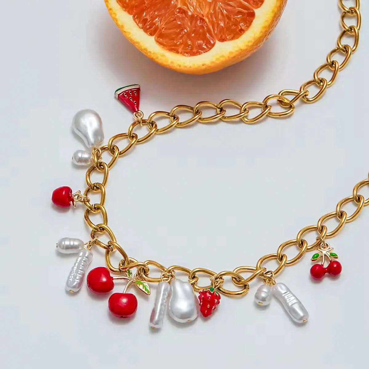 Cherry Charms Necklace