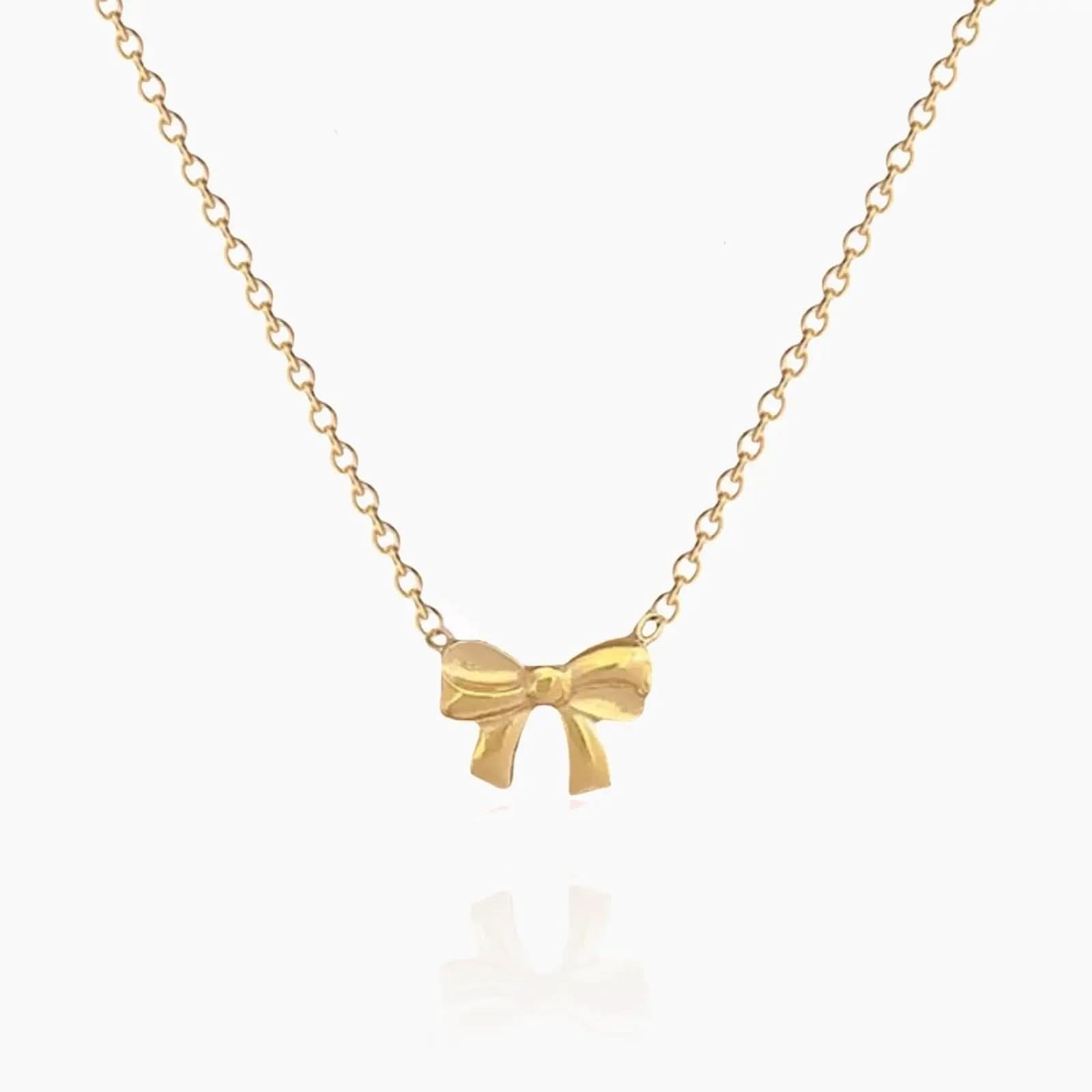 Delicate Bow Tie Necklace