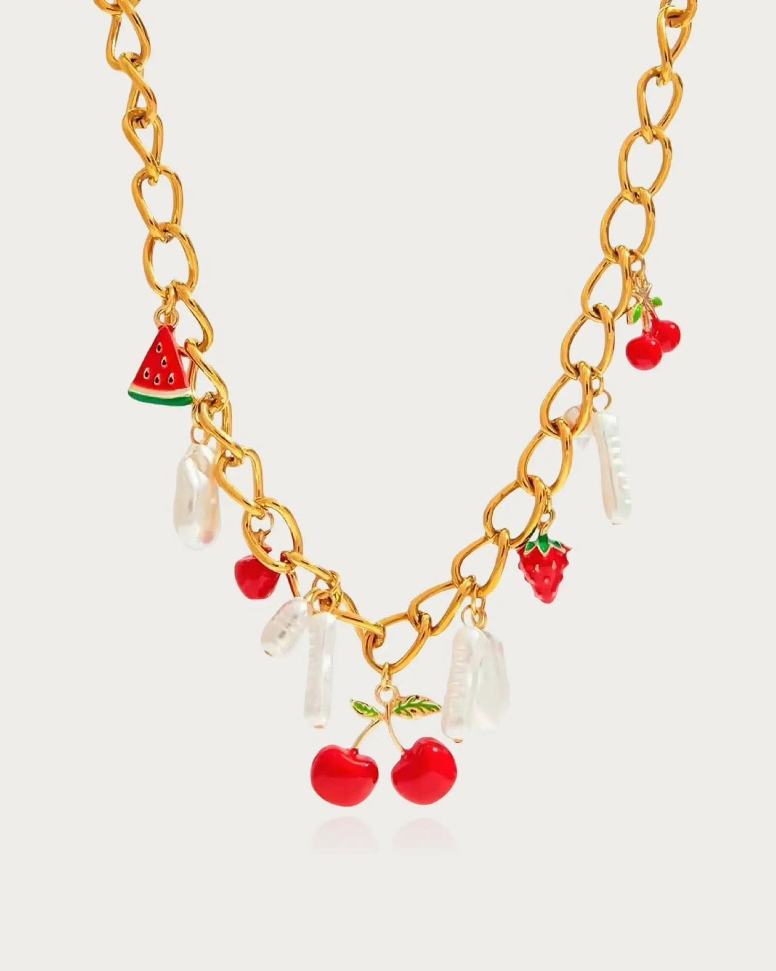 Cherry Charms Necklace
