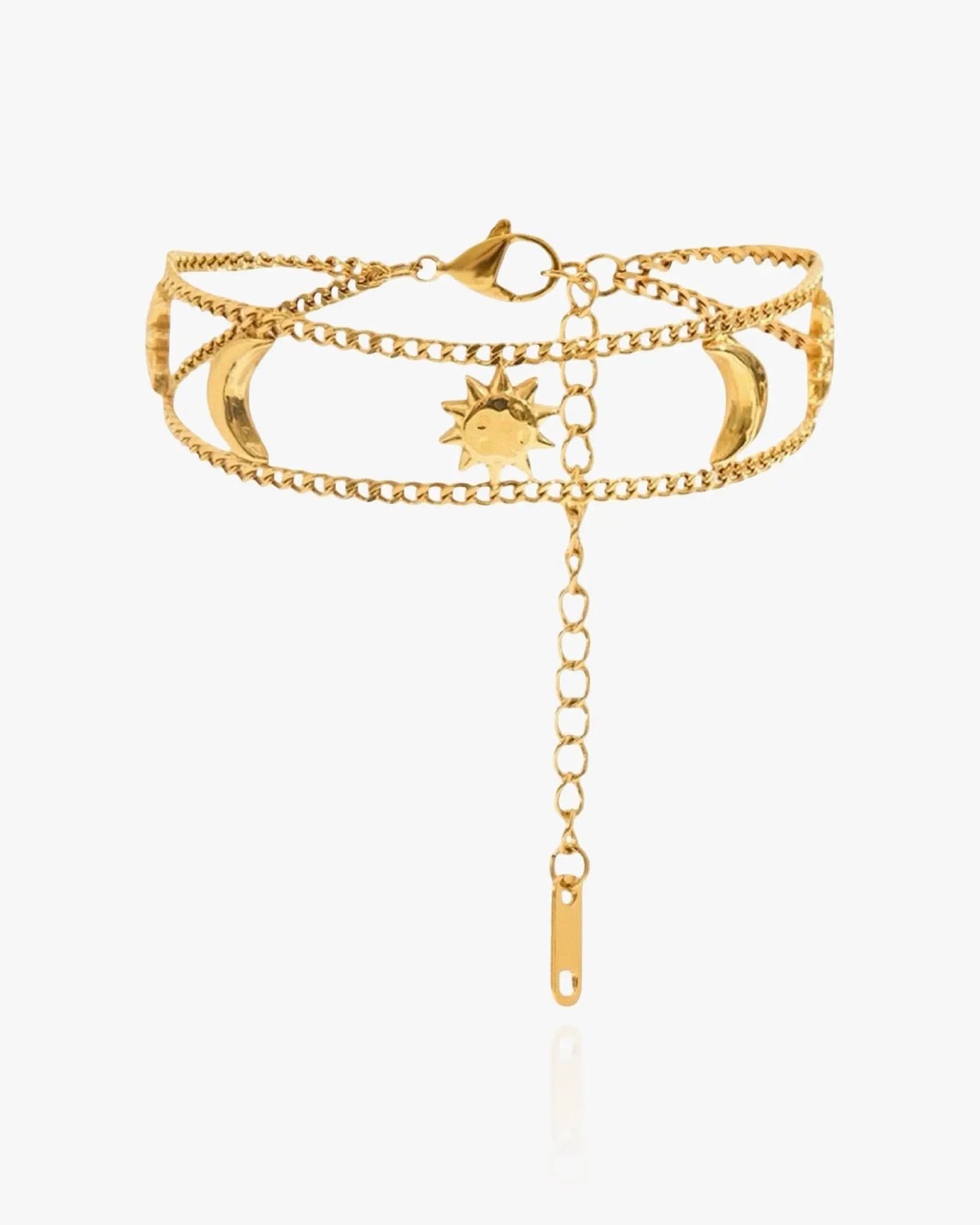 Double Sun And Moon Bracelet