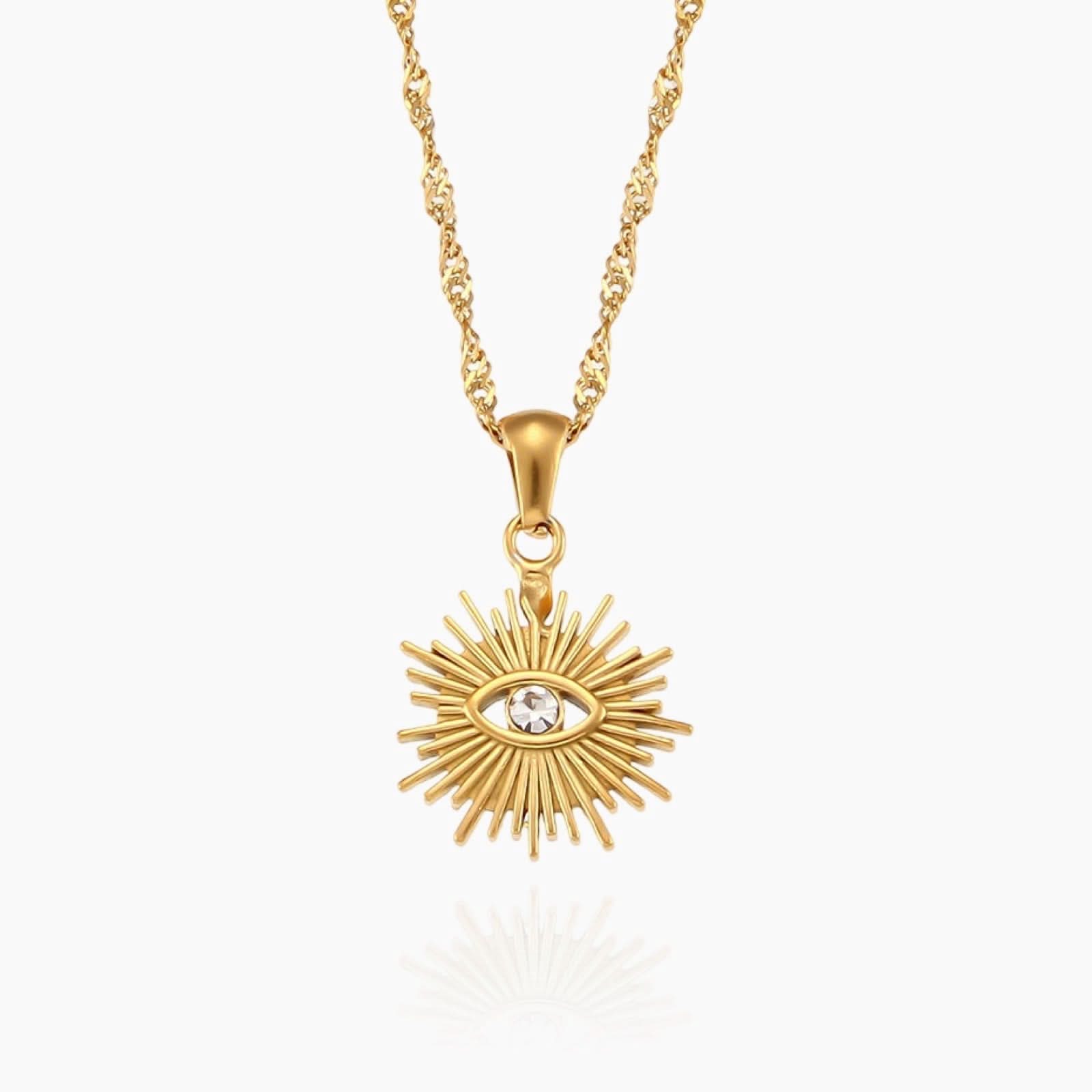 Evil Eye Sun Necklace