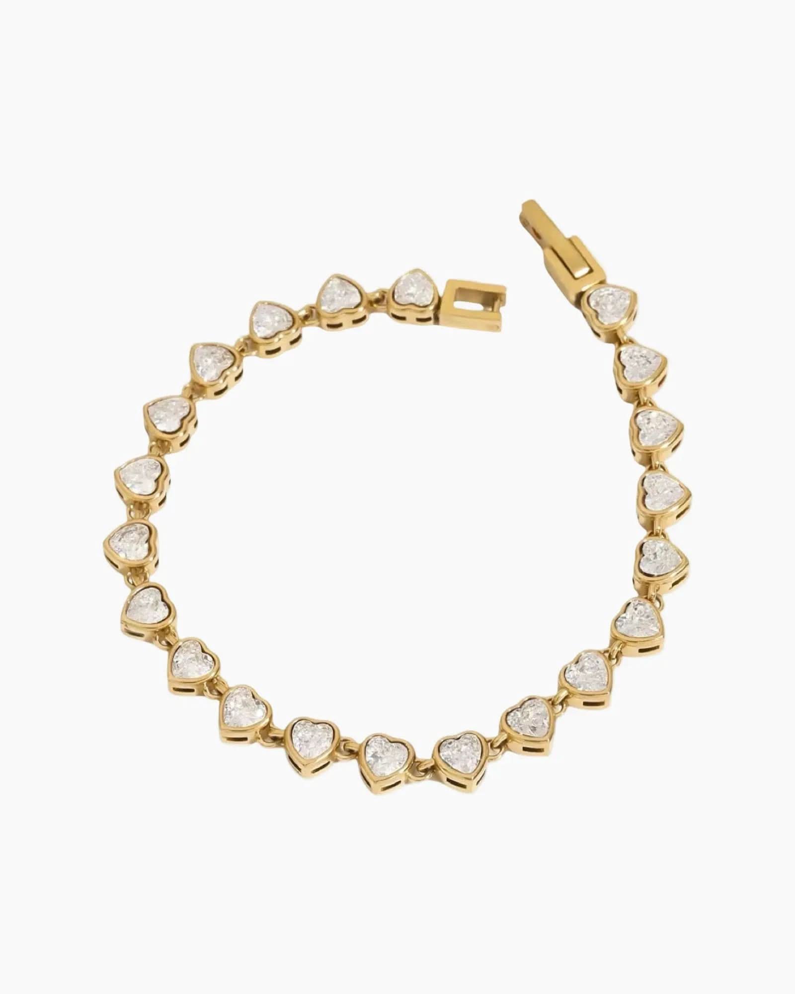 Vintage Aesthetic Hearts Bracelet