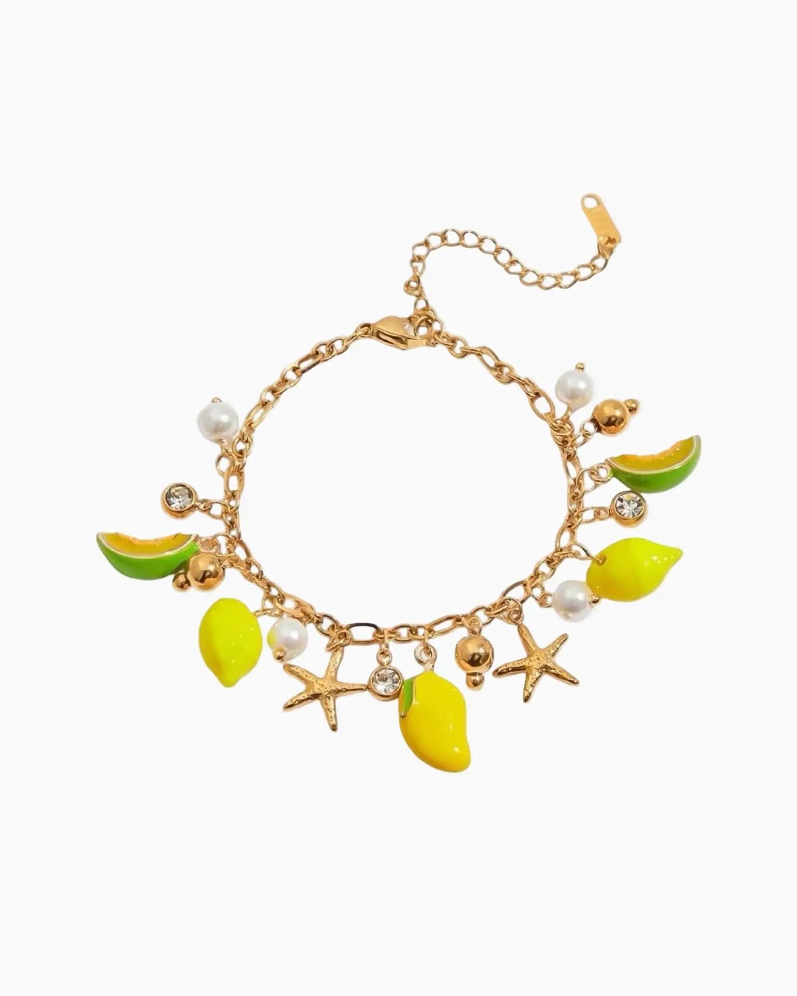 Lemon Charms Bracelet