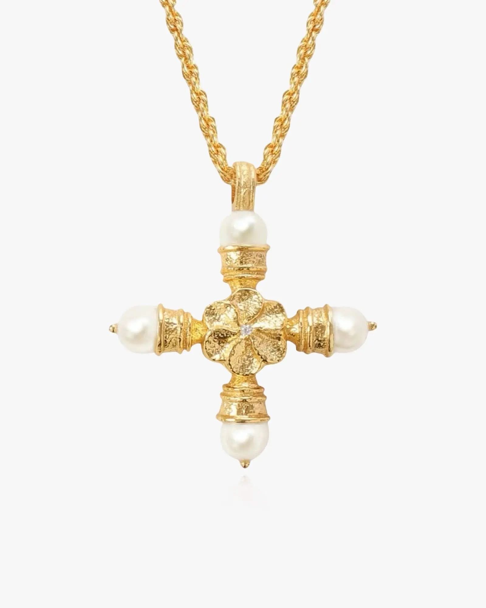 Molten Cross Necklace