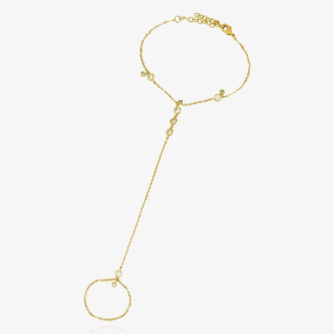 Delicate Crystal Hand Chain