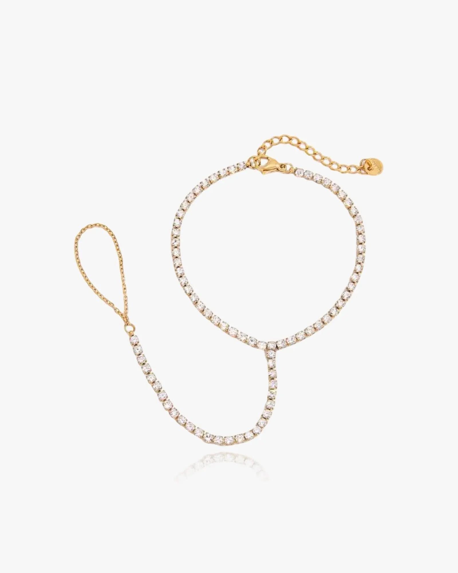Tennis Hand Chain Bracelet