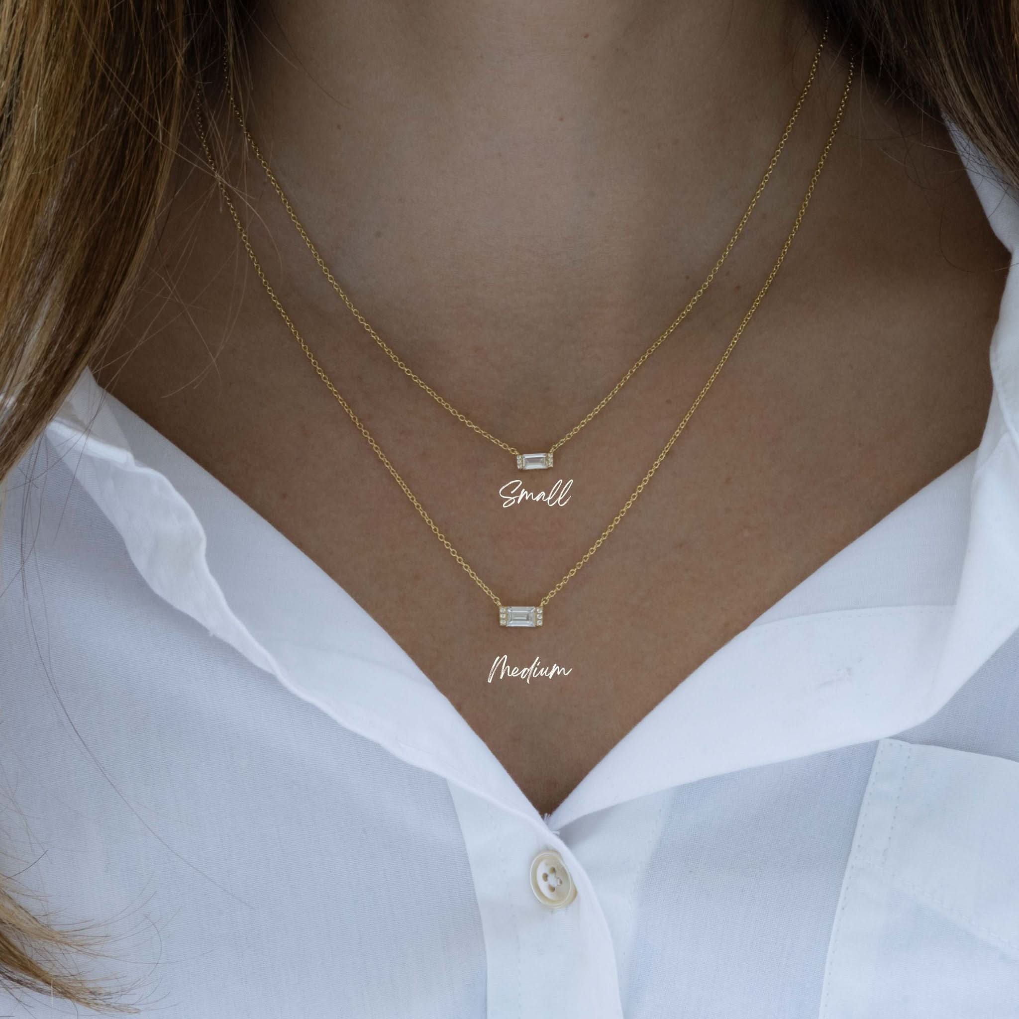 Baguette Necklace