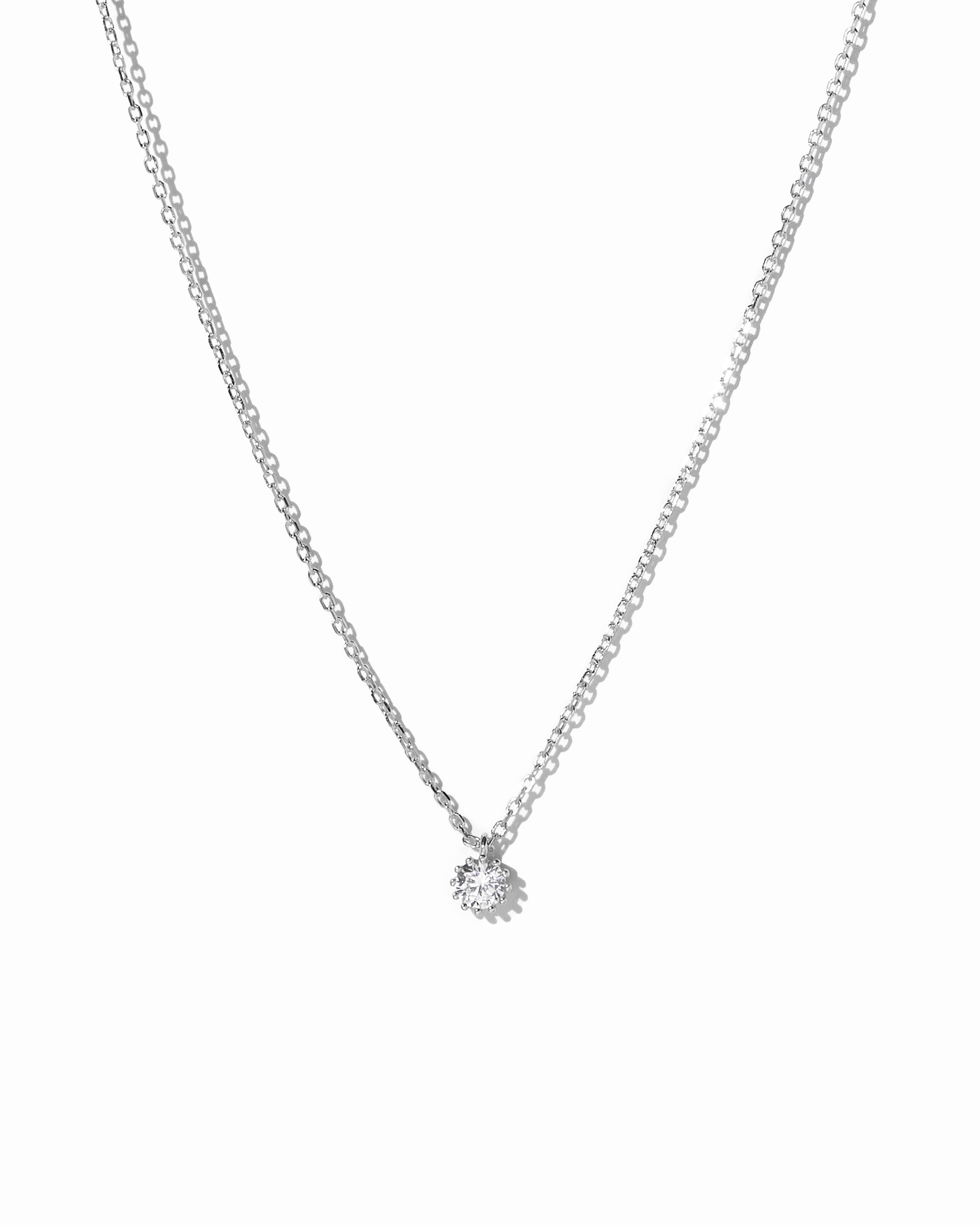 Tiny Bezel Pendant Necklace