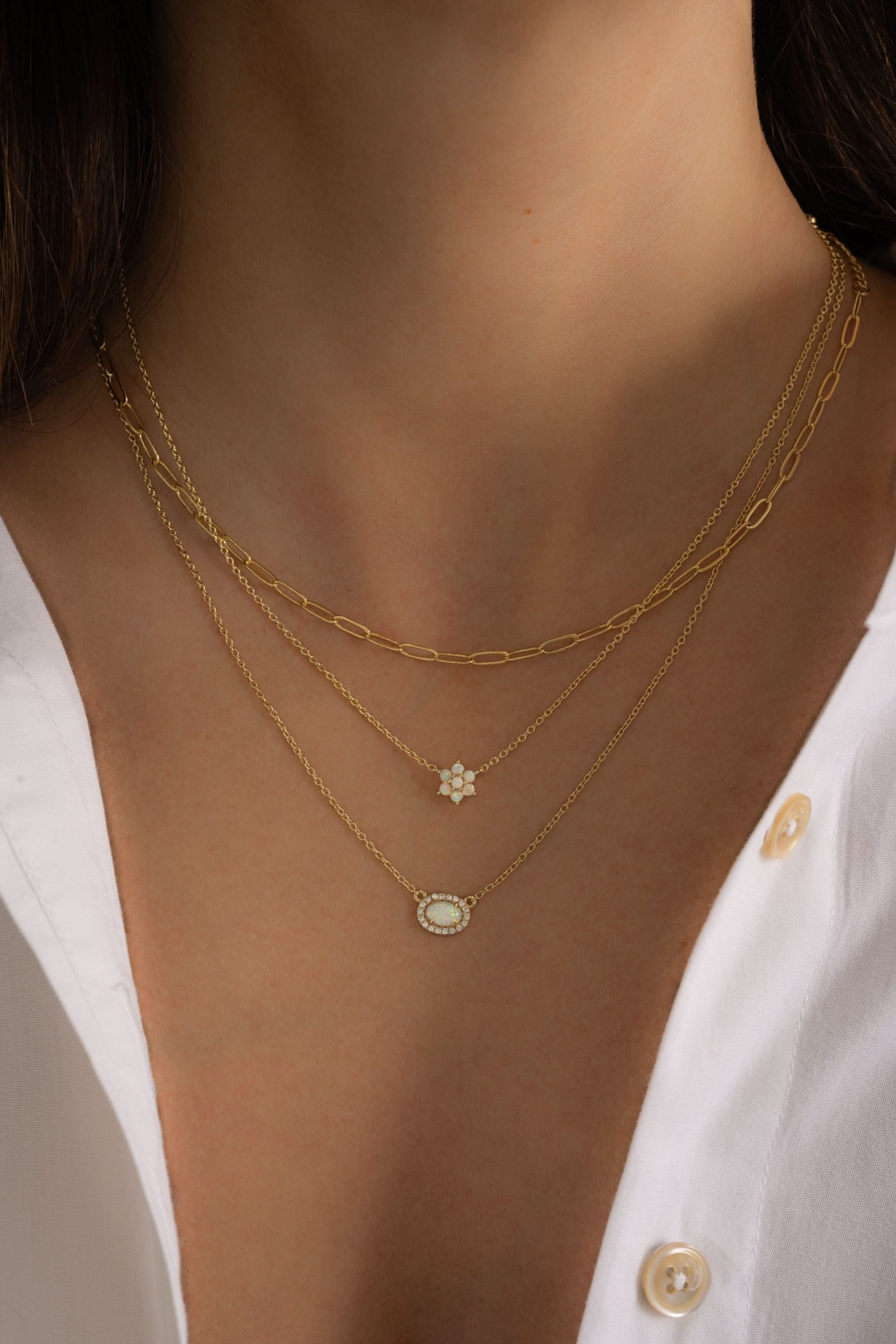 Small Paperclip Necklace