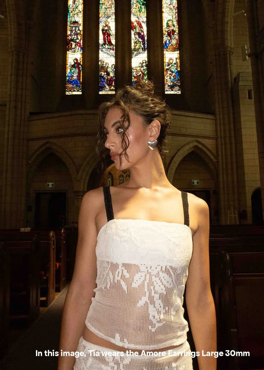 Amore Earrings - Silver