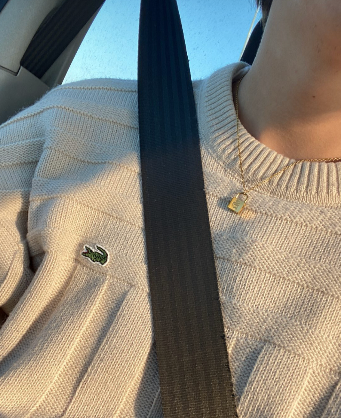 Lock Initial Necklace