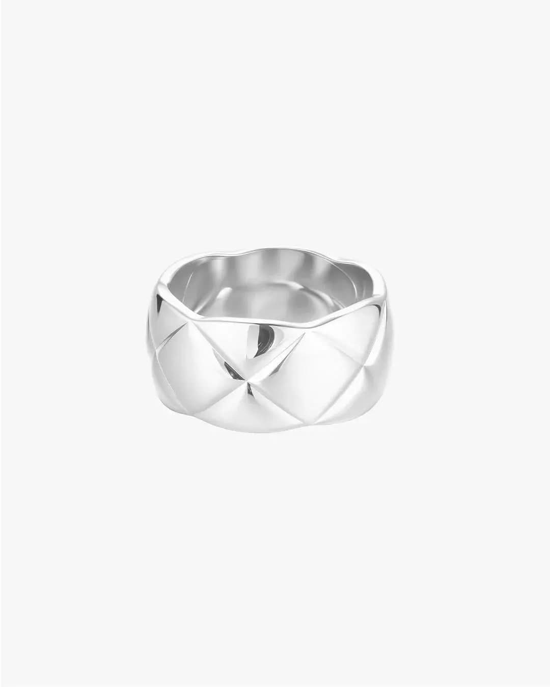 Aubrey Thick Band Ring - Silver