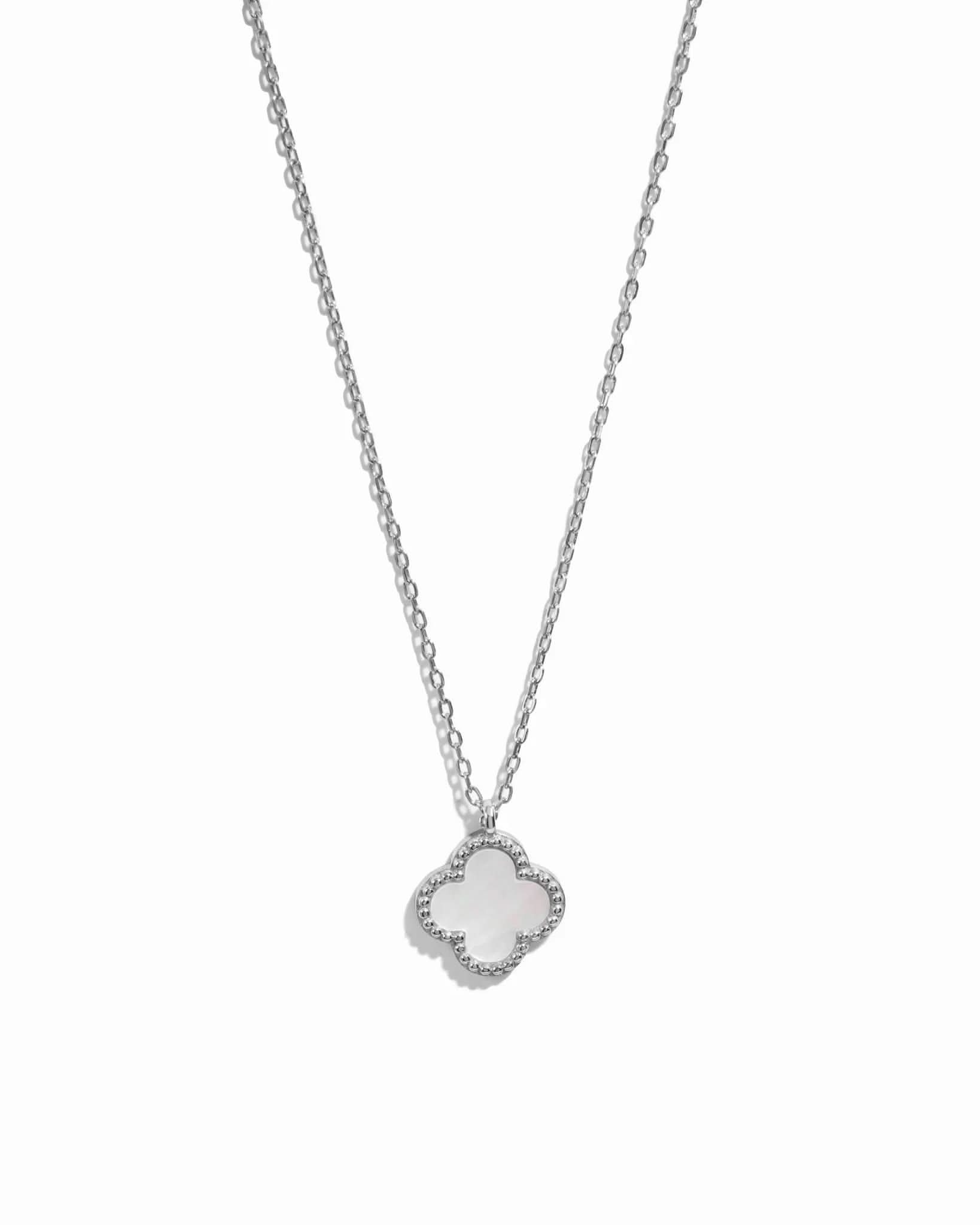 Mother of Pearl Clover Necklace