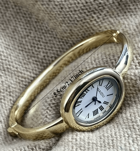 Naidu Oval Watch Gold