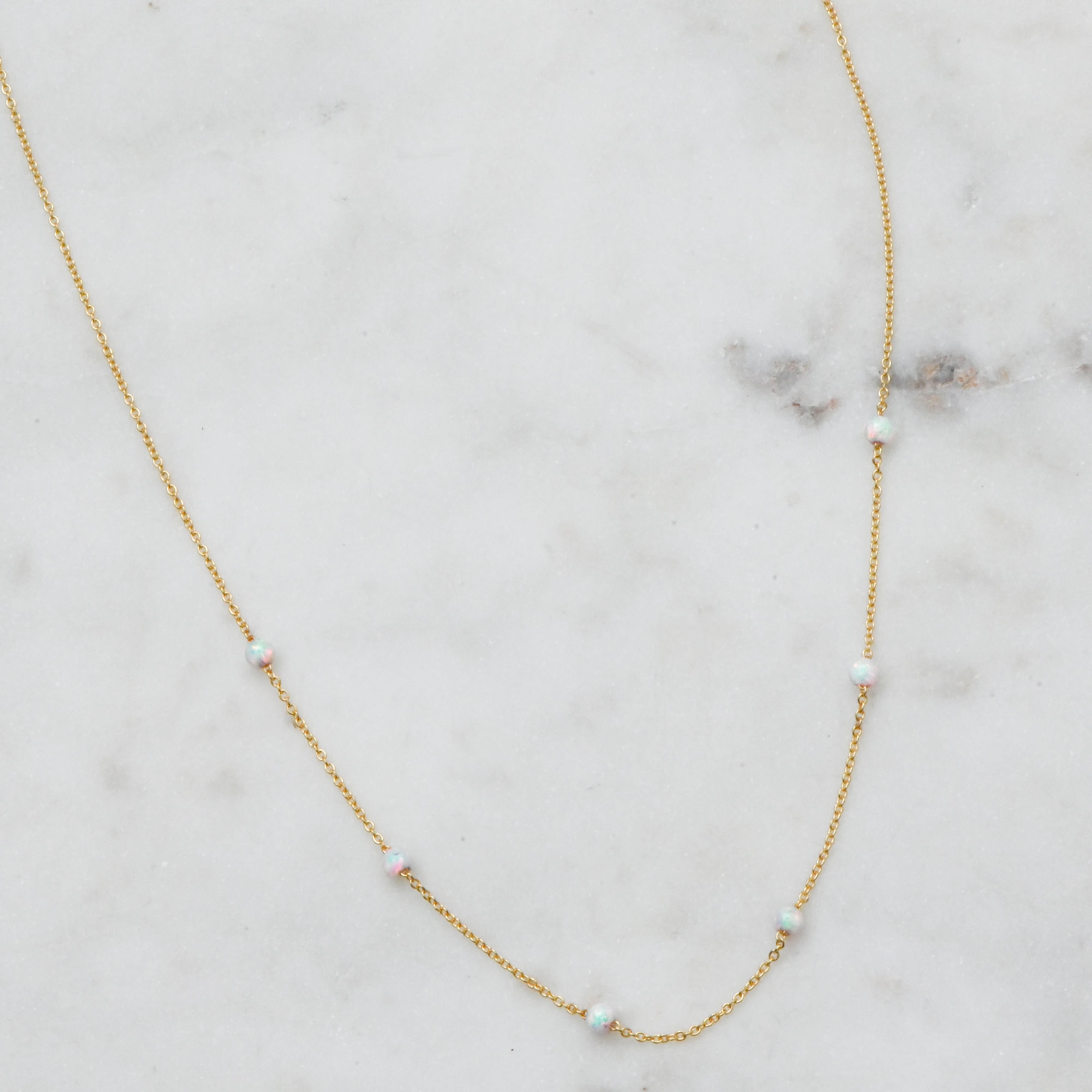 Opal Beaded Necklace