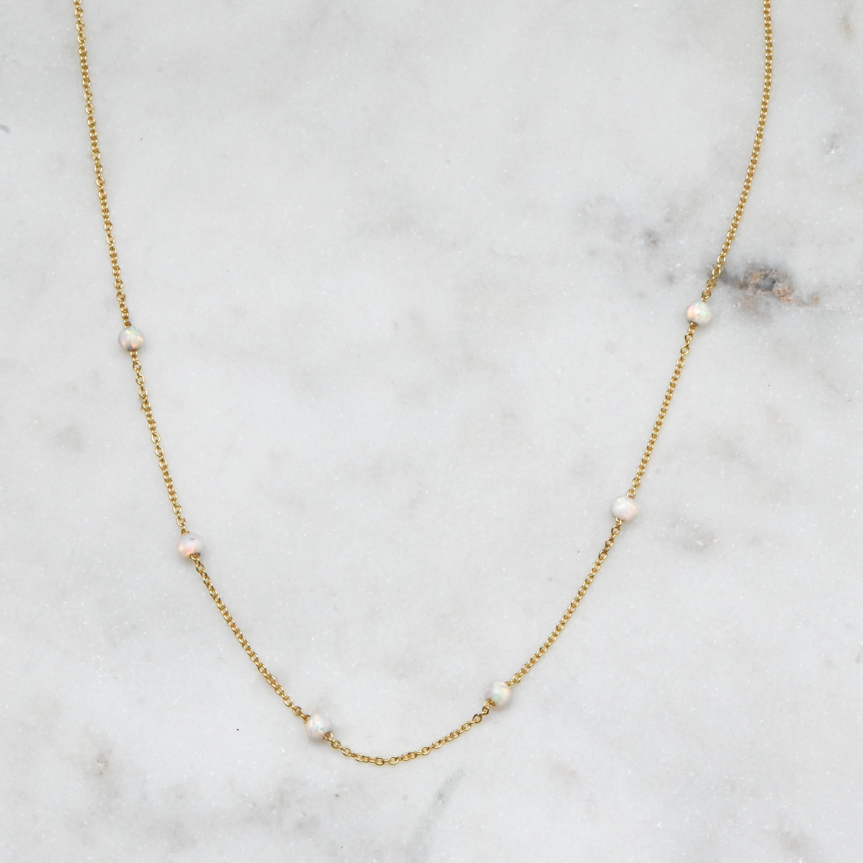 Opal Beaded Necklace