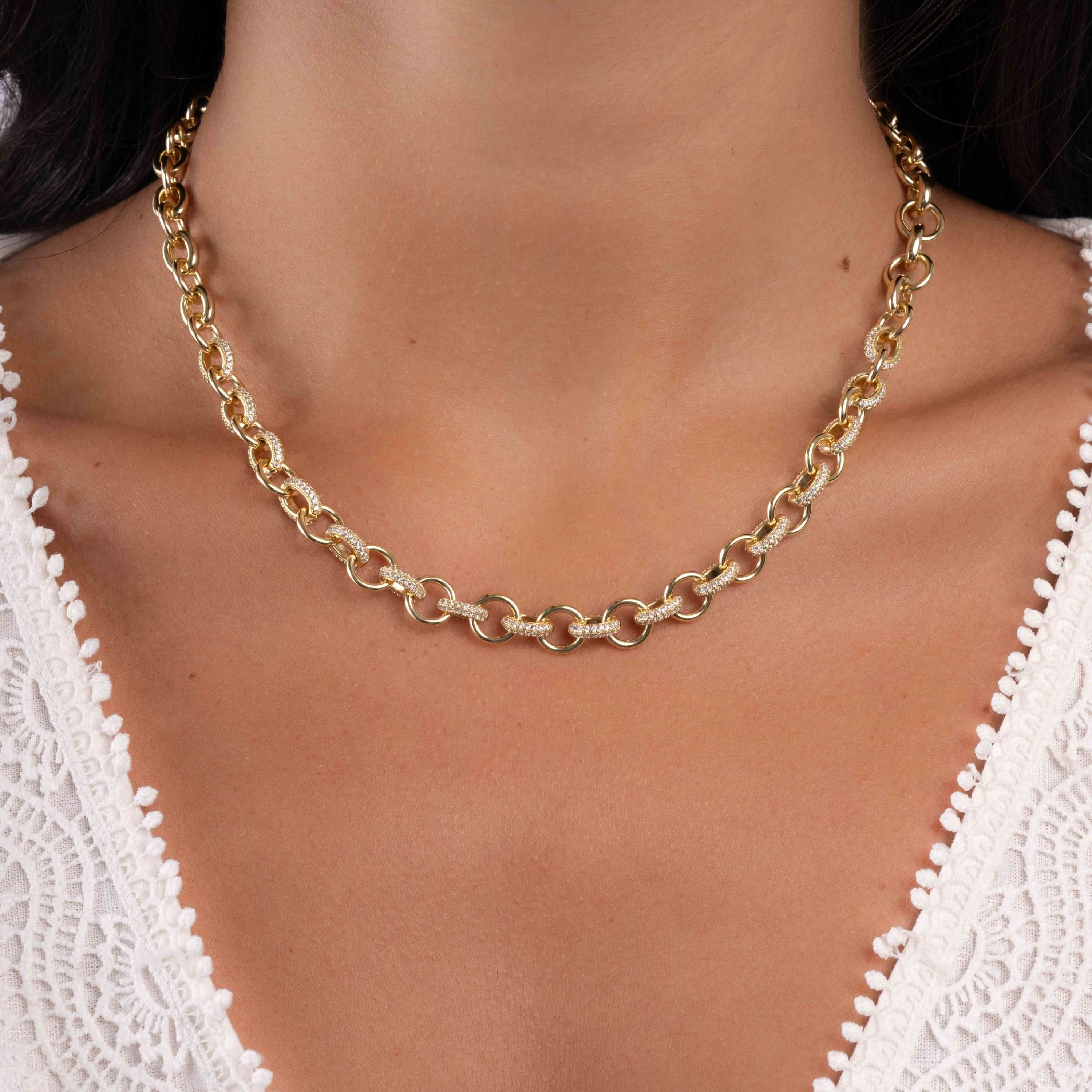 Statement Pavé Necklace