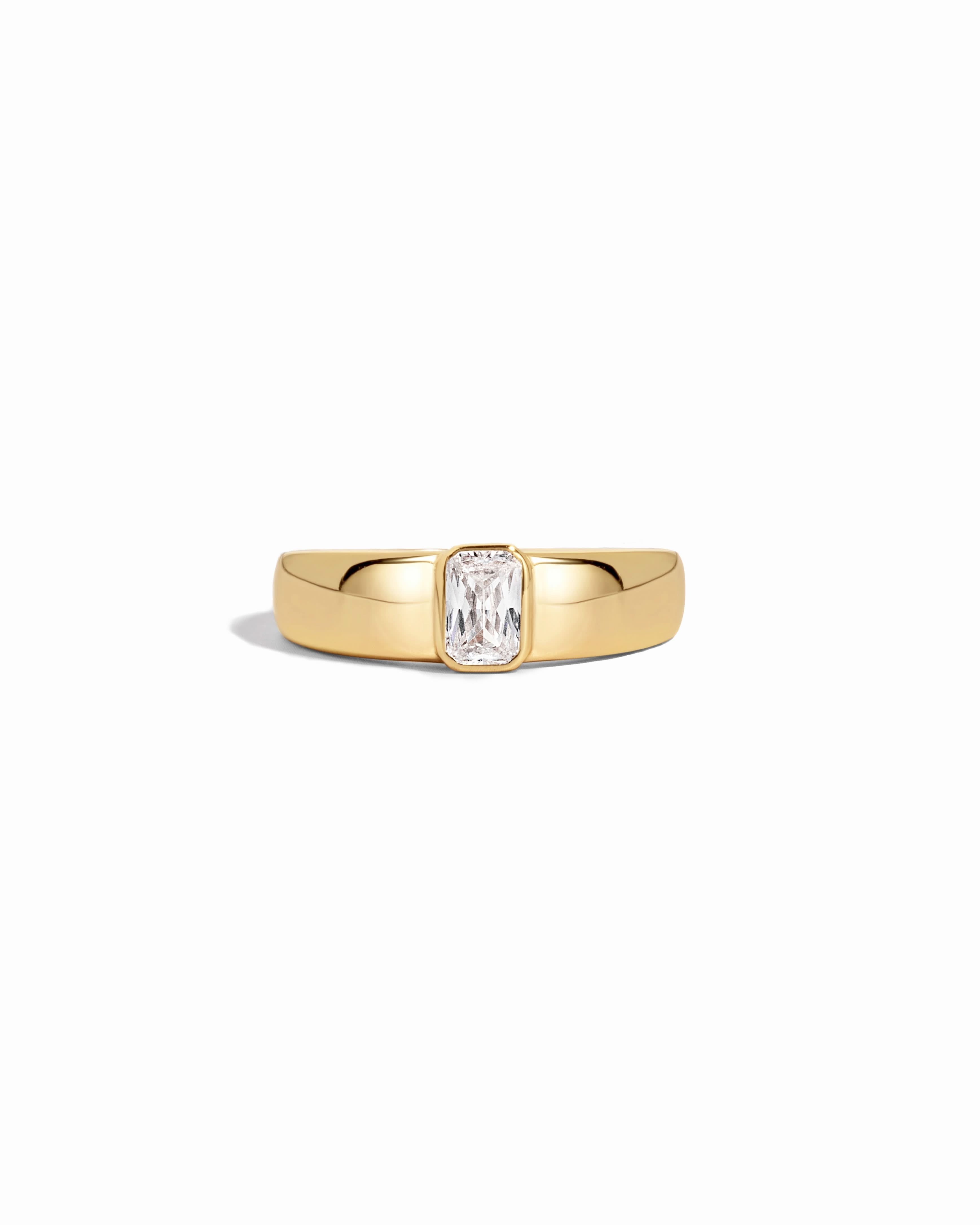 Baguette Dome Ring