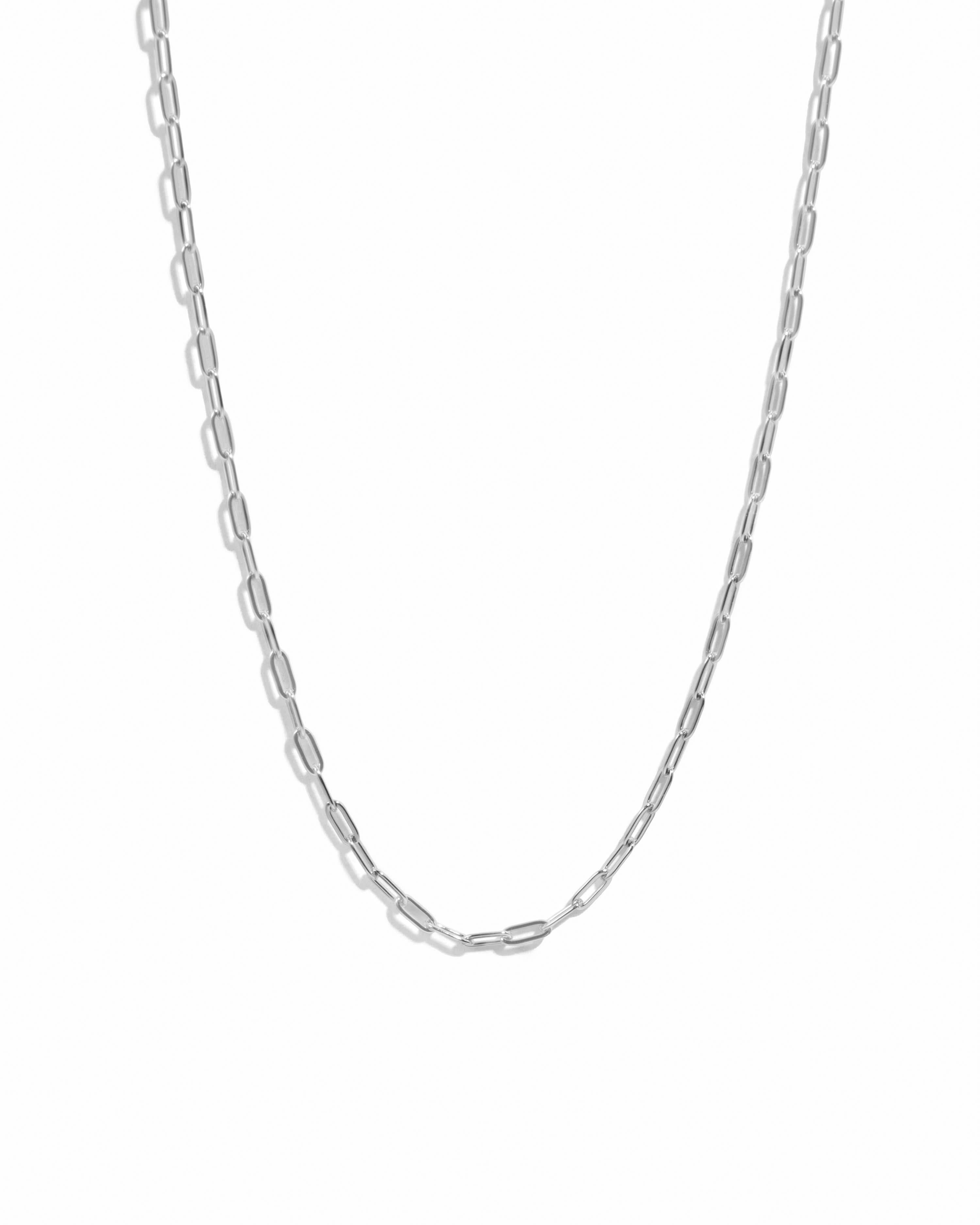 Tiny Link Paperclip Necklace