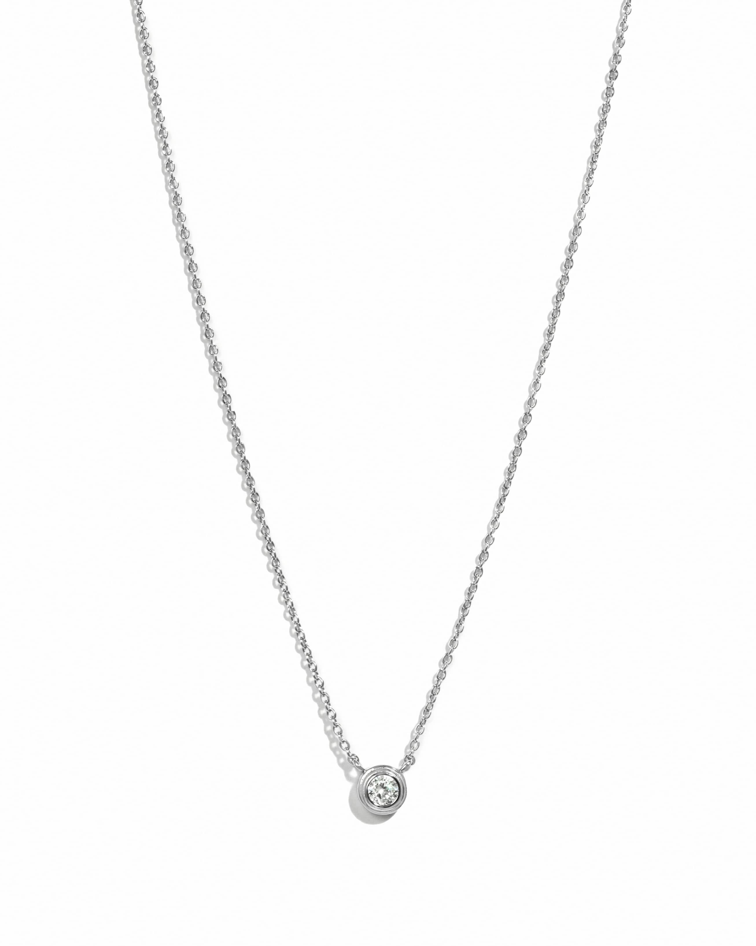 Tiny Bezel Necklace