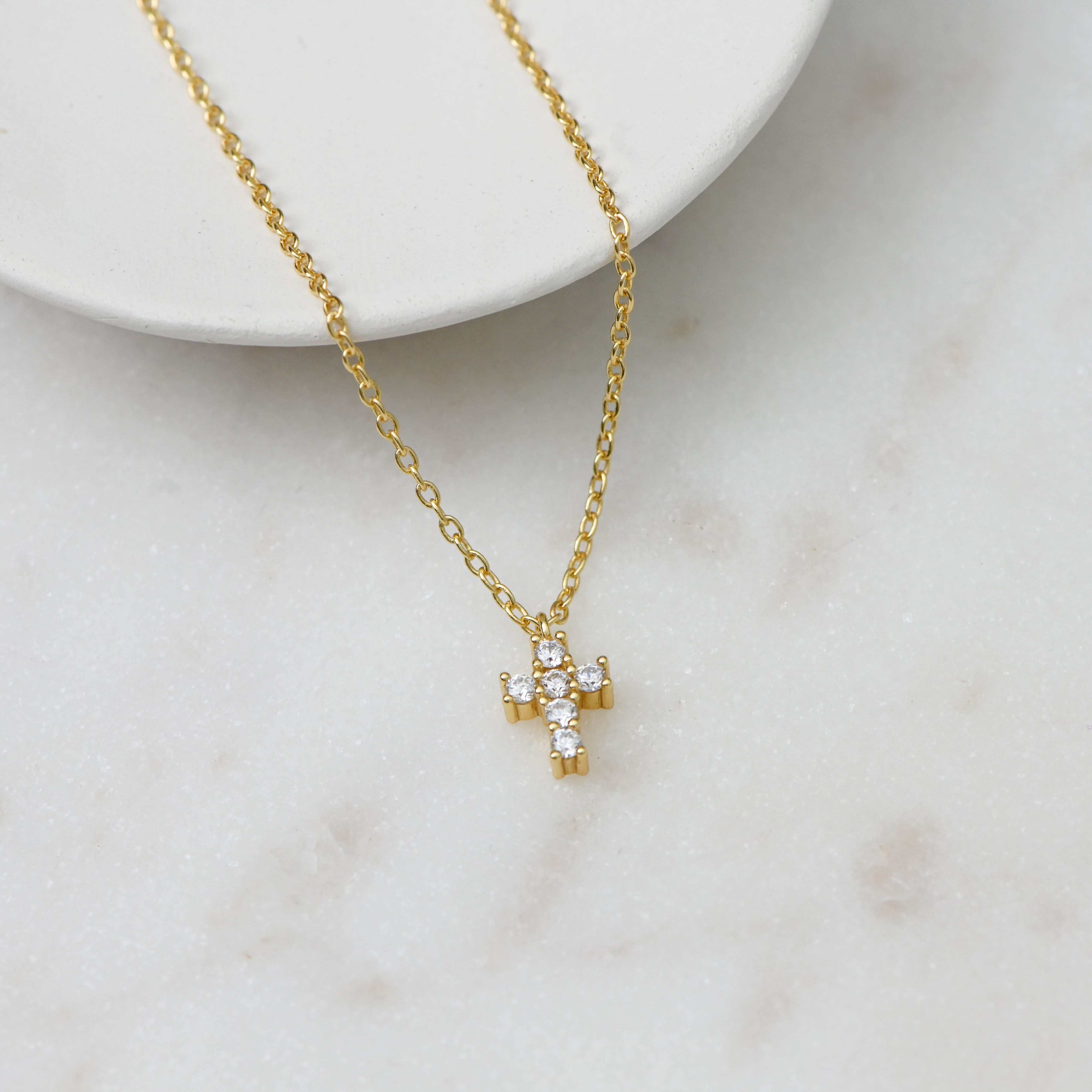 Tiny Cross Necklace