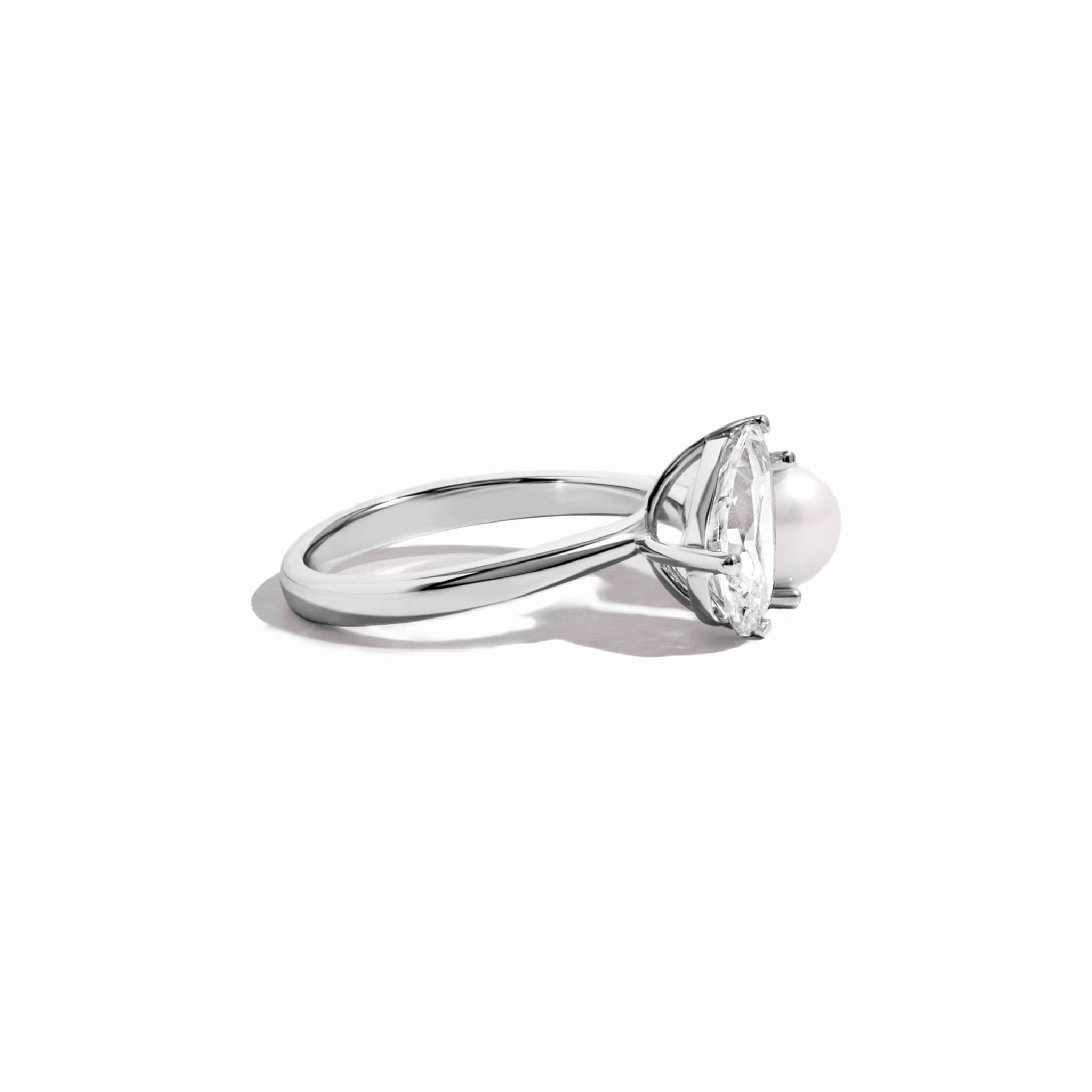 Toi et Moi Pearl Ring