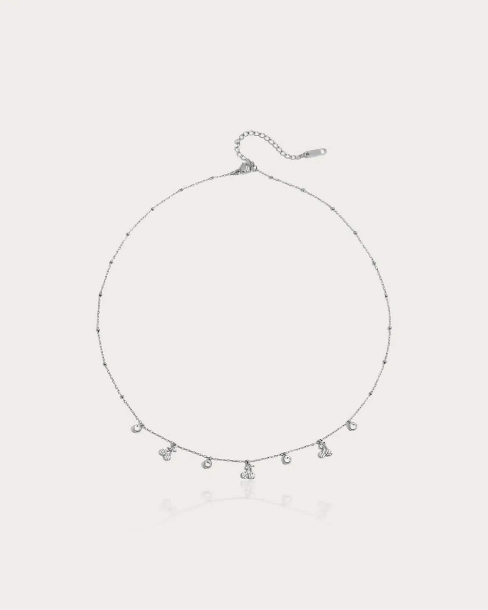 Dainty Cherry Charms Necklace