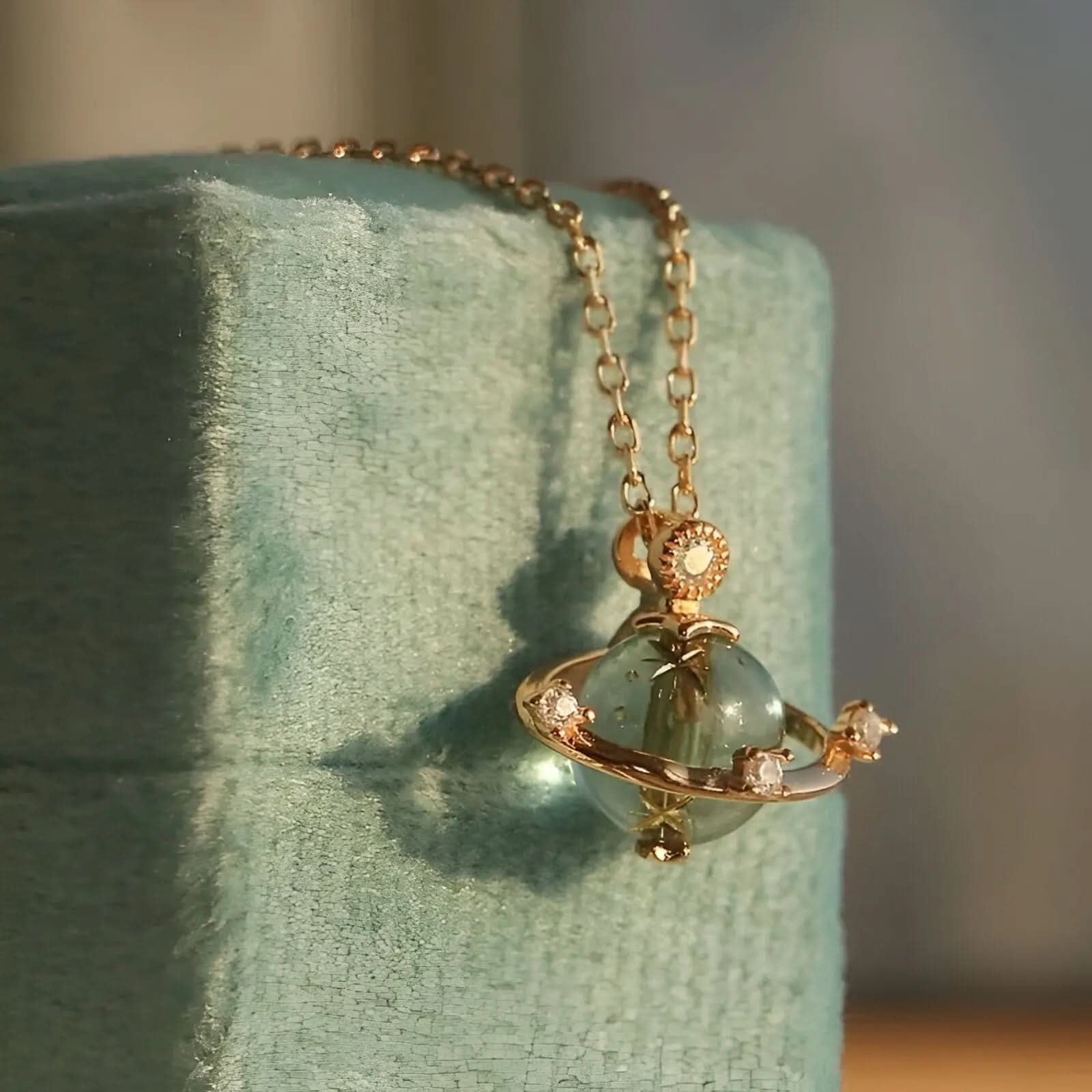 Saturn Planet Necklace