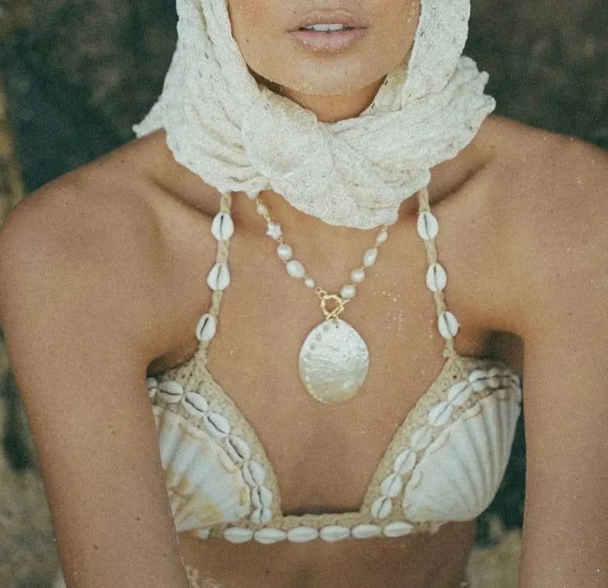 Ocean’s Secret Natural Shell Necklace