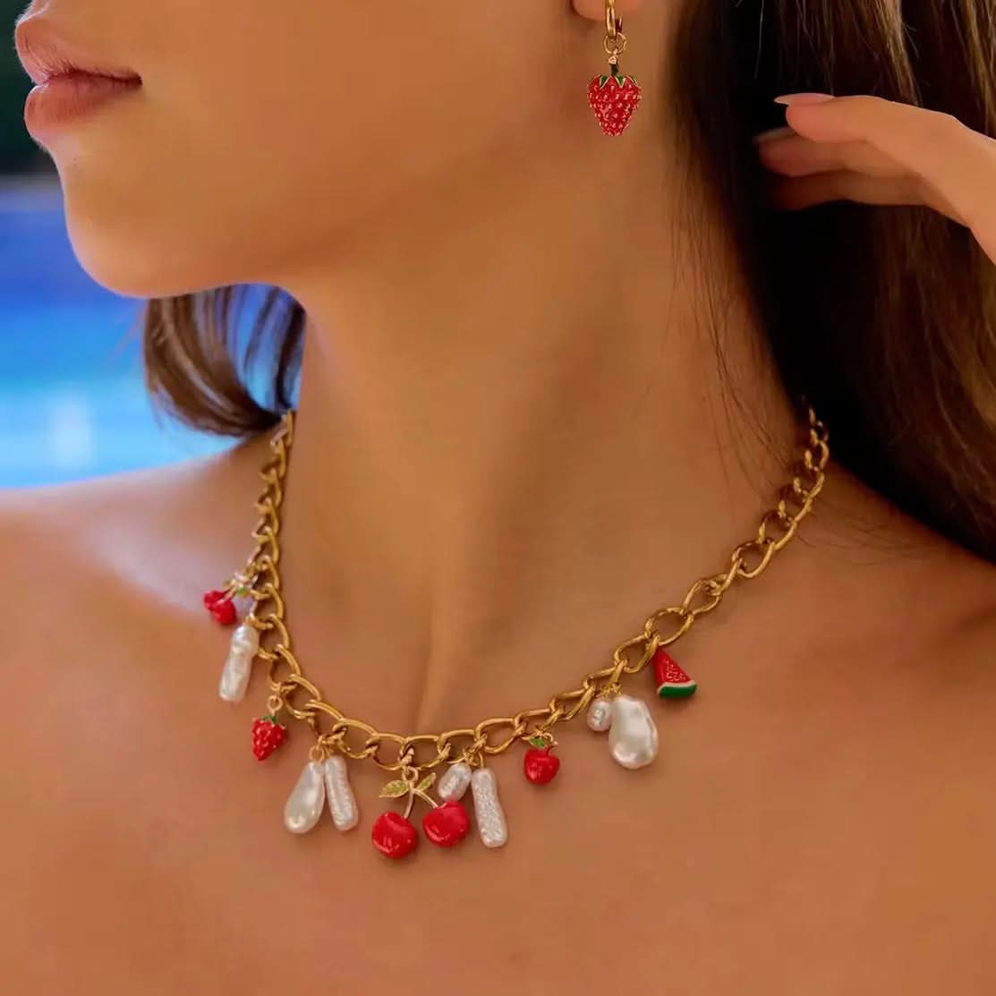 Cherry Charms Necklace