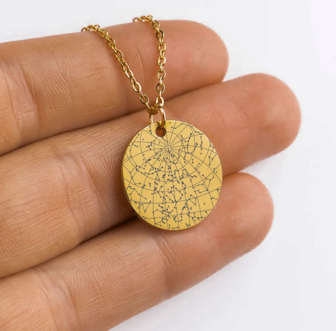 Sternenkarte Nachthimmel Halskette