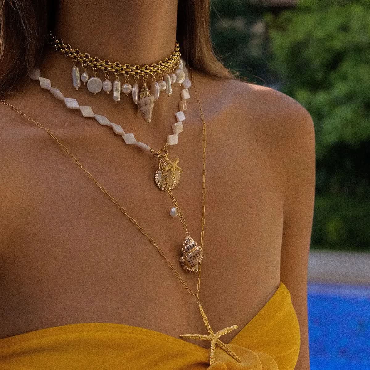 Y-Shape Shell Necklace