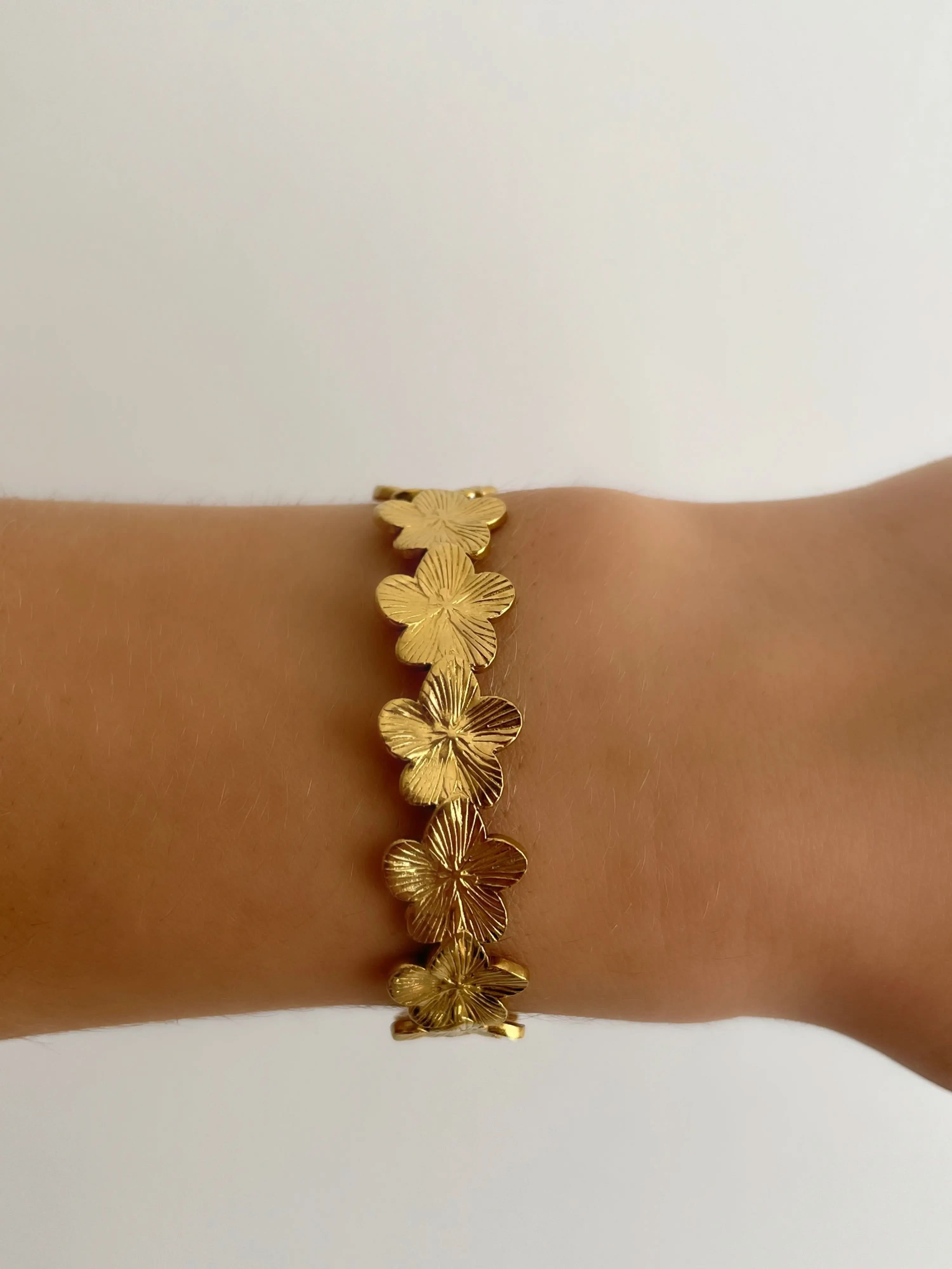 Flower Cuff Bracelet