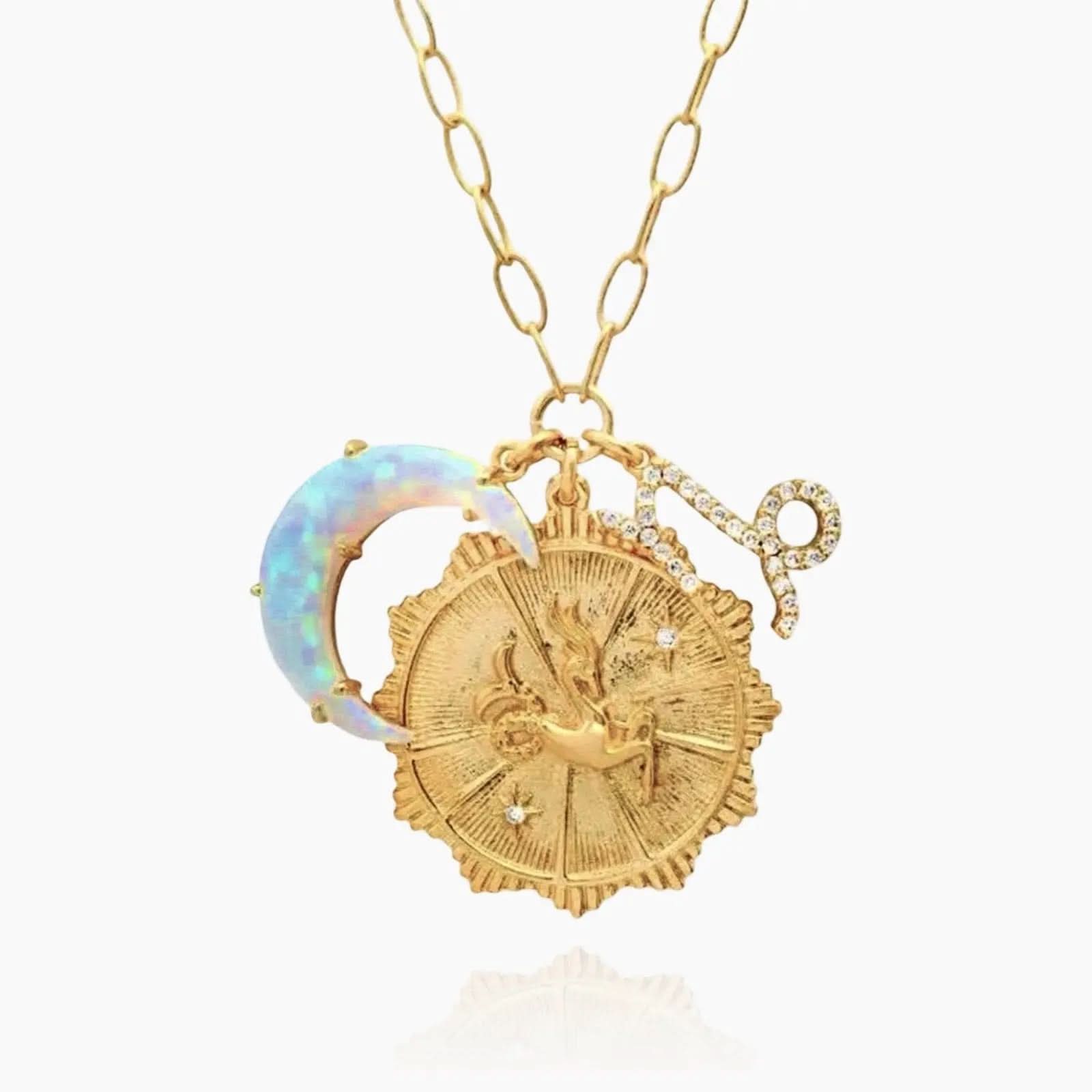 Zodiac Opal Necklace