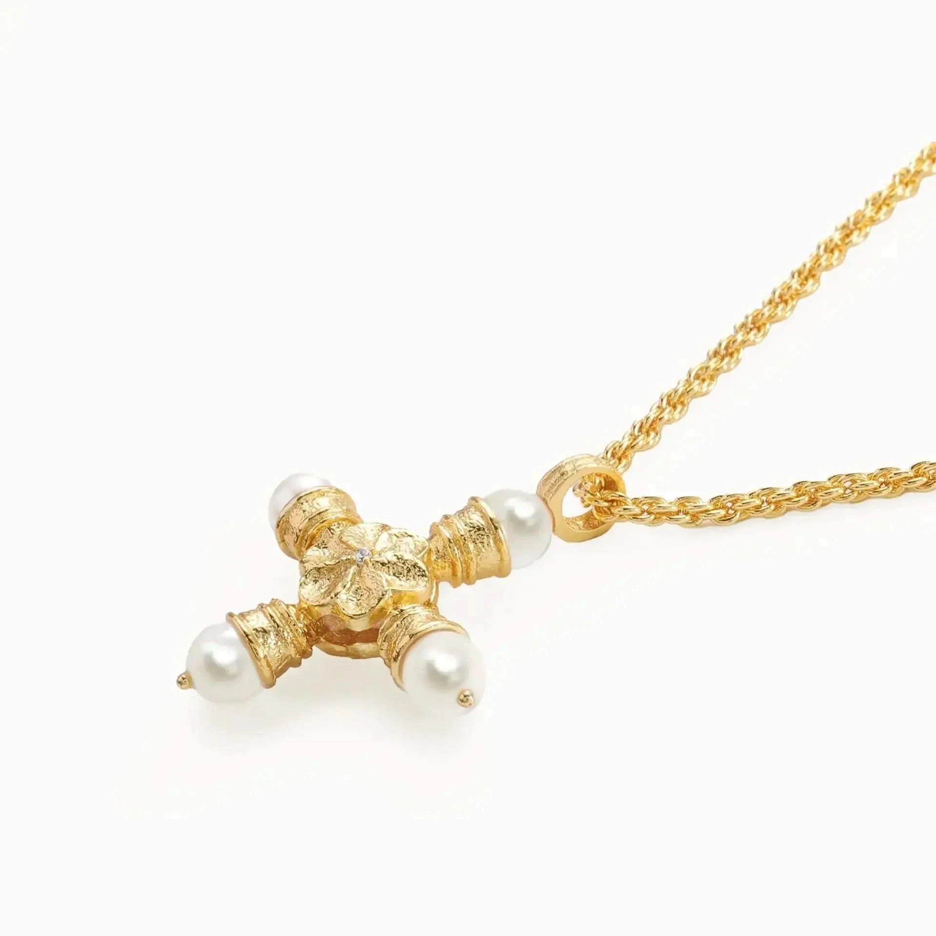 Molten Cross Necklace