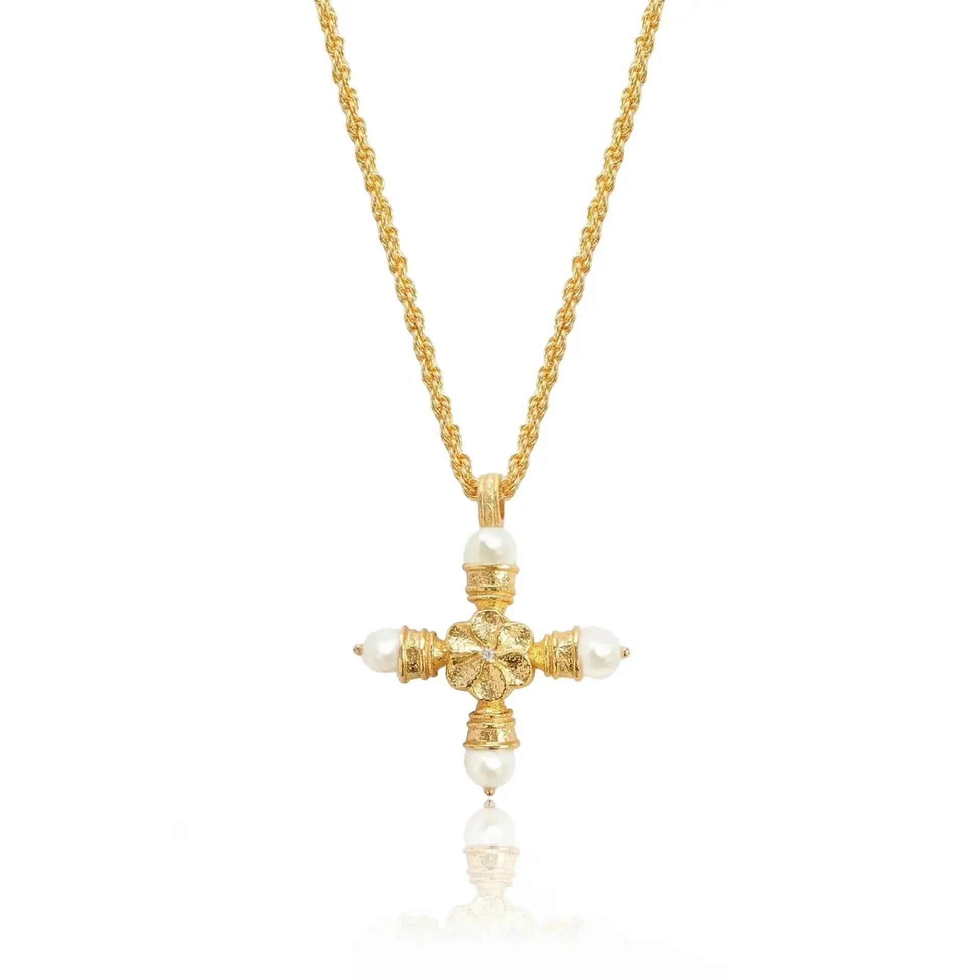 Molten Cross Necklace