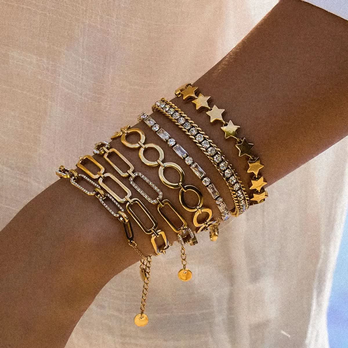 Elevated Paperclip Chain Bracelet