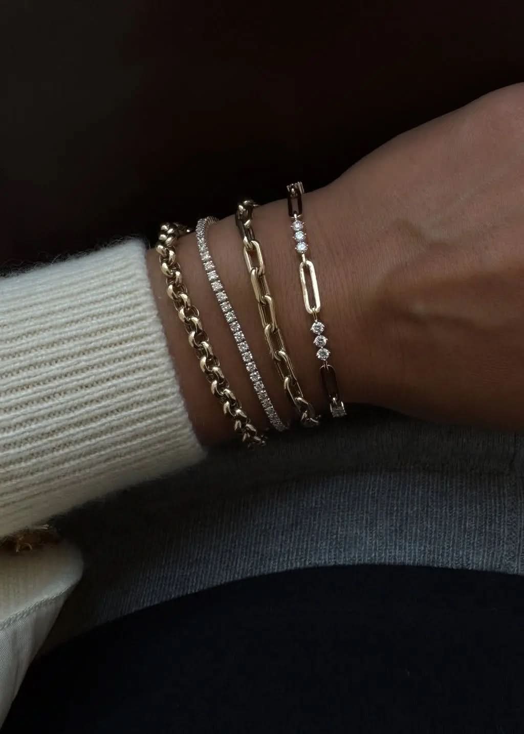 Triple Gemstone Bracelet